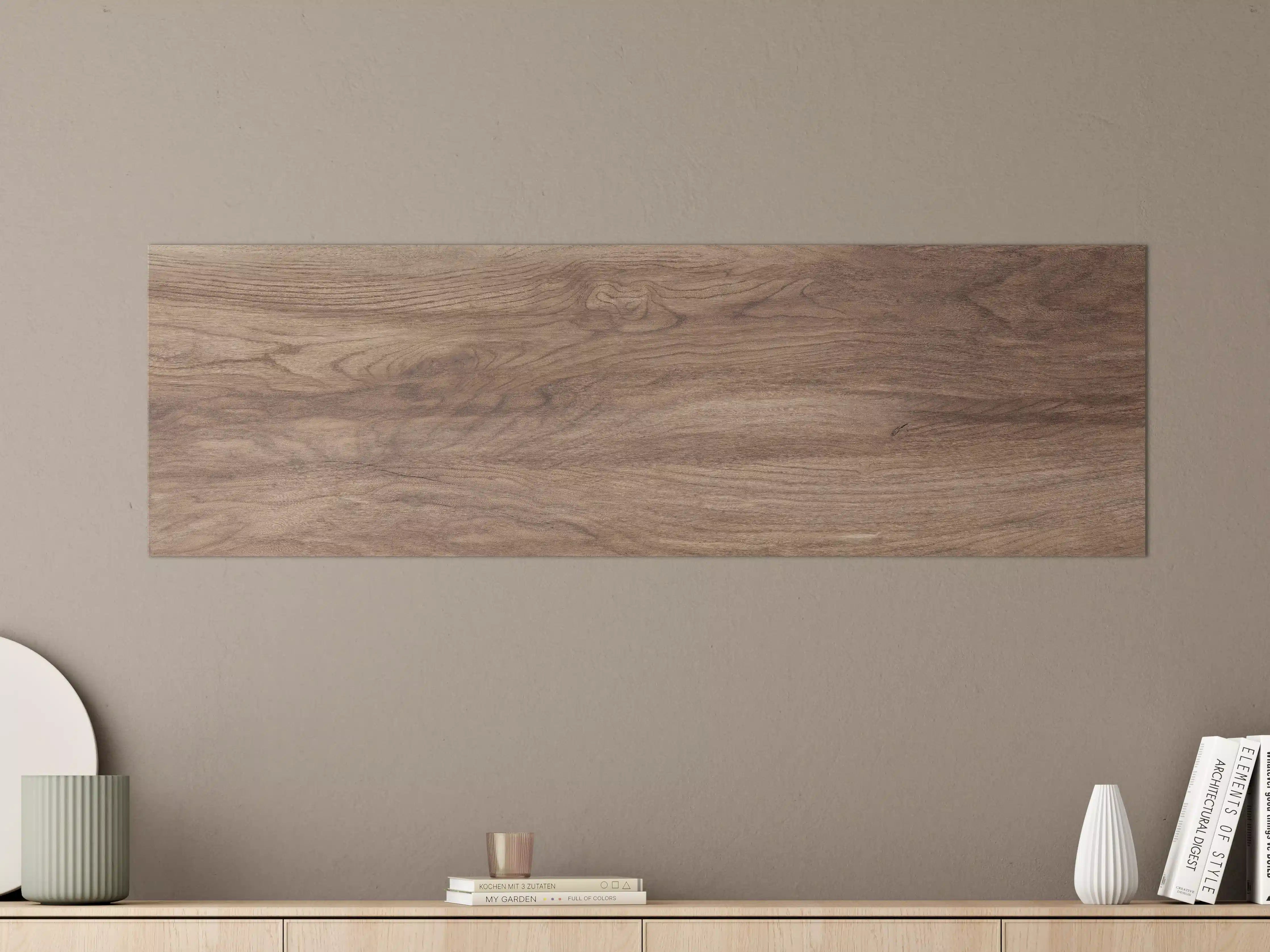 Große Wandbilder - Braune Holz Textur mit Muster