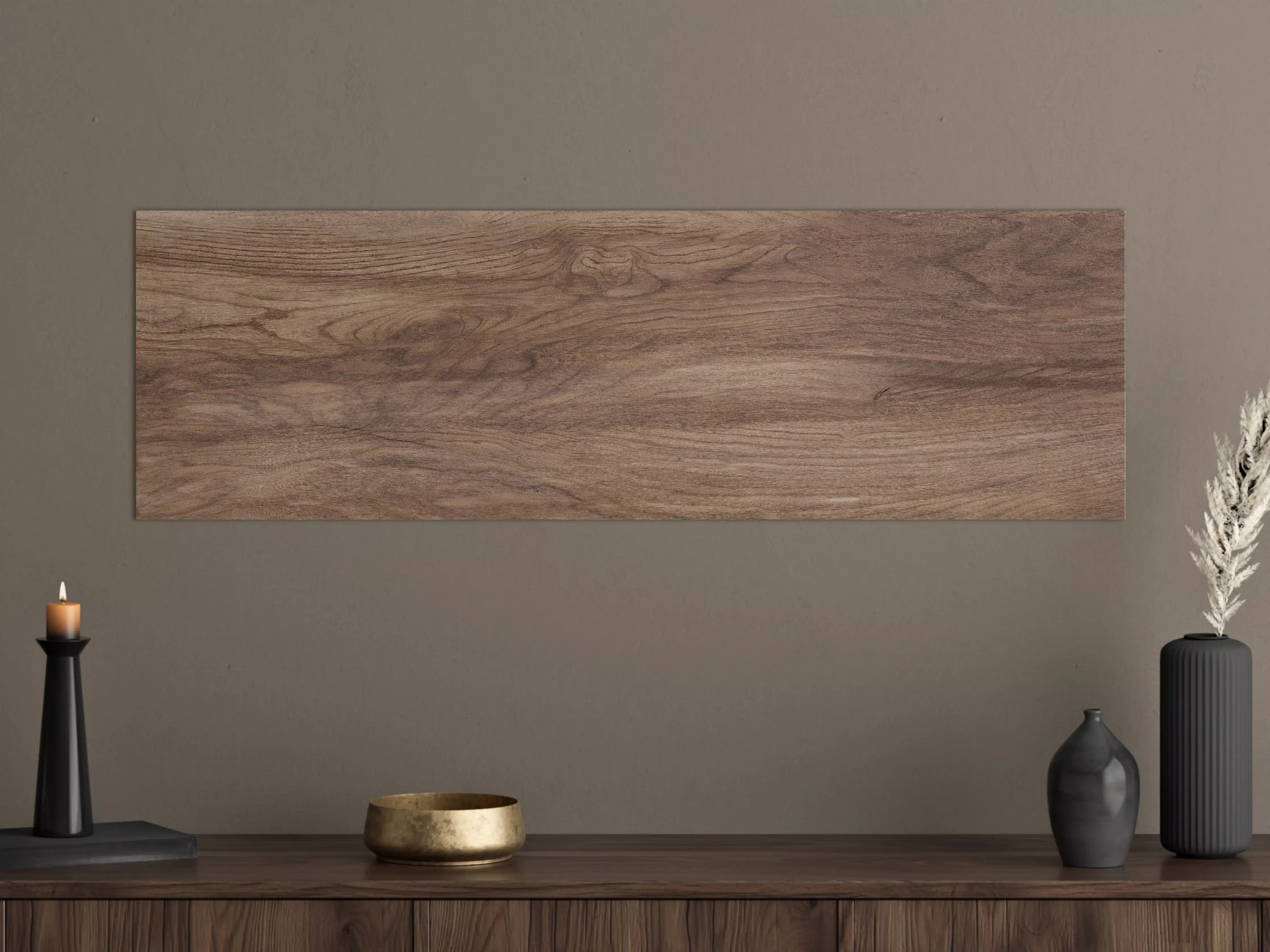 Große Wandbilder - Braune Holz Textur mit Muster