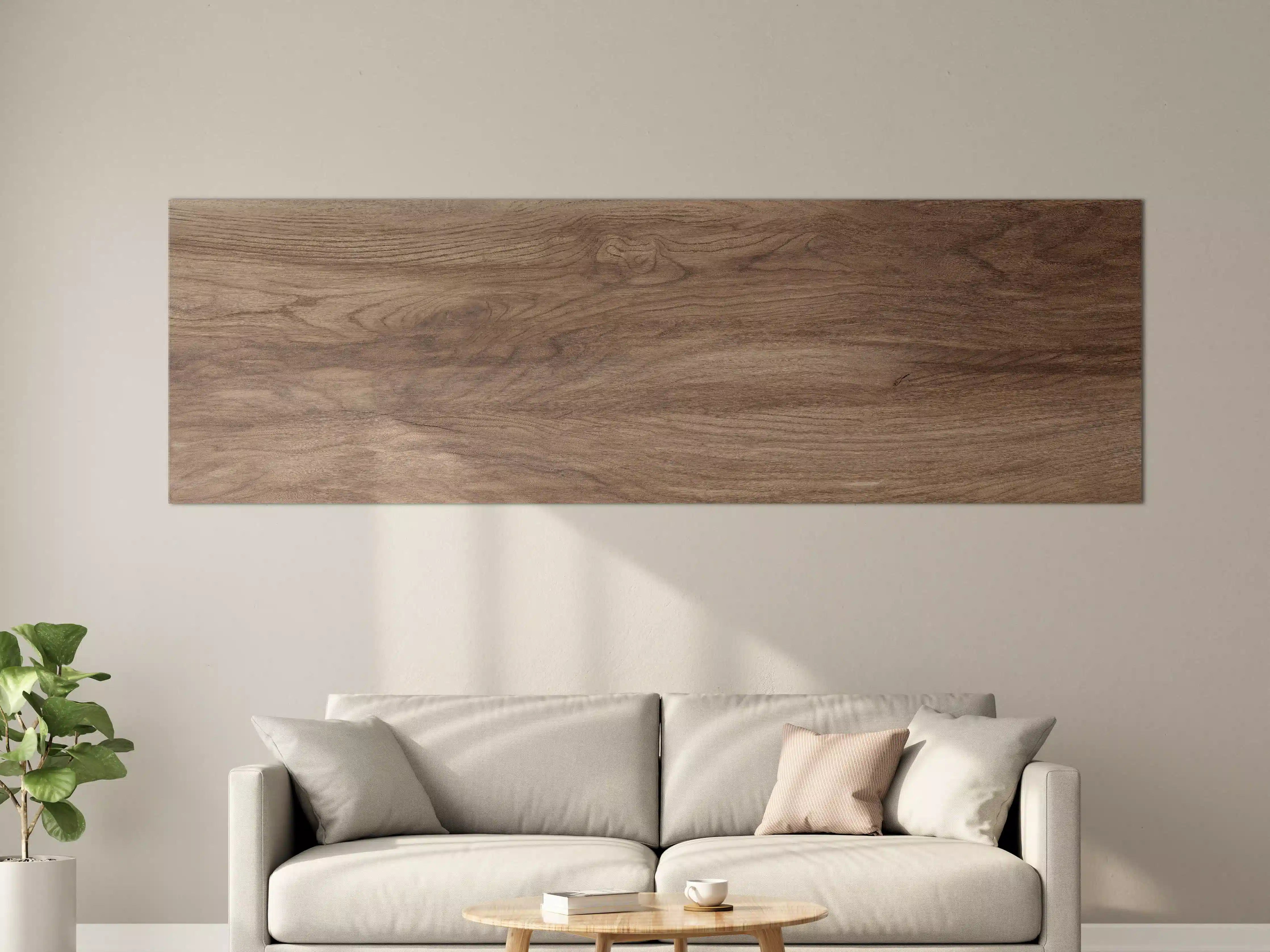 Große Wandbilder - Braune Holz Textur mit Muster