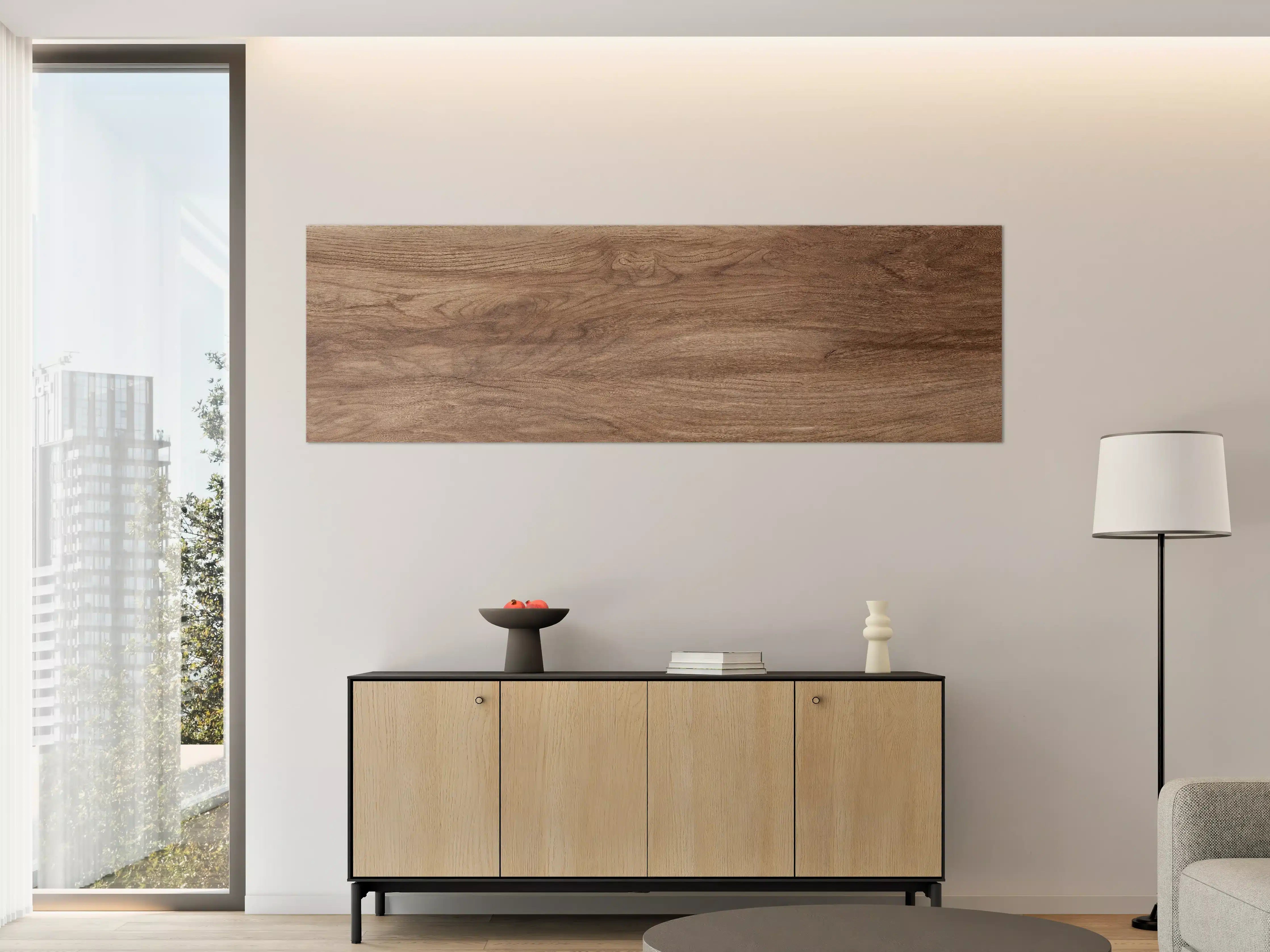 Große Wandbilder - Braune Holz Textur mit Muster
