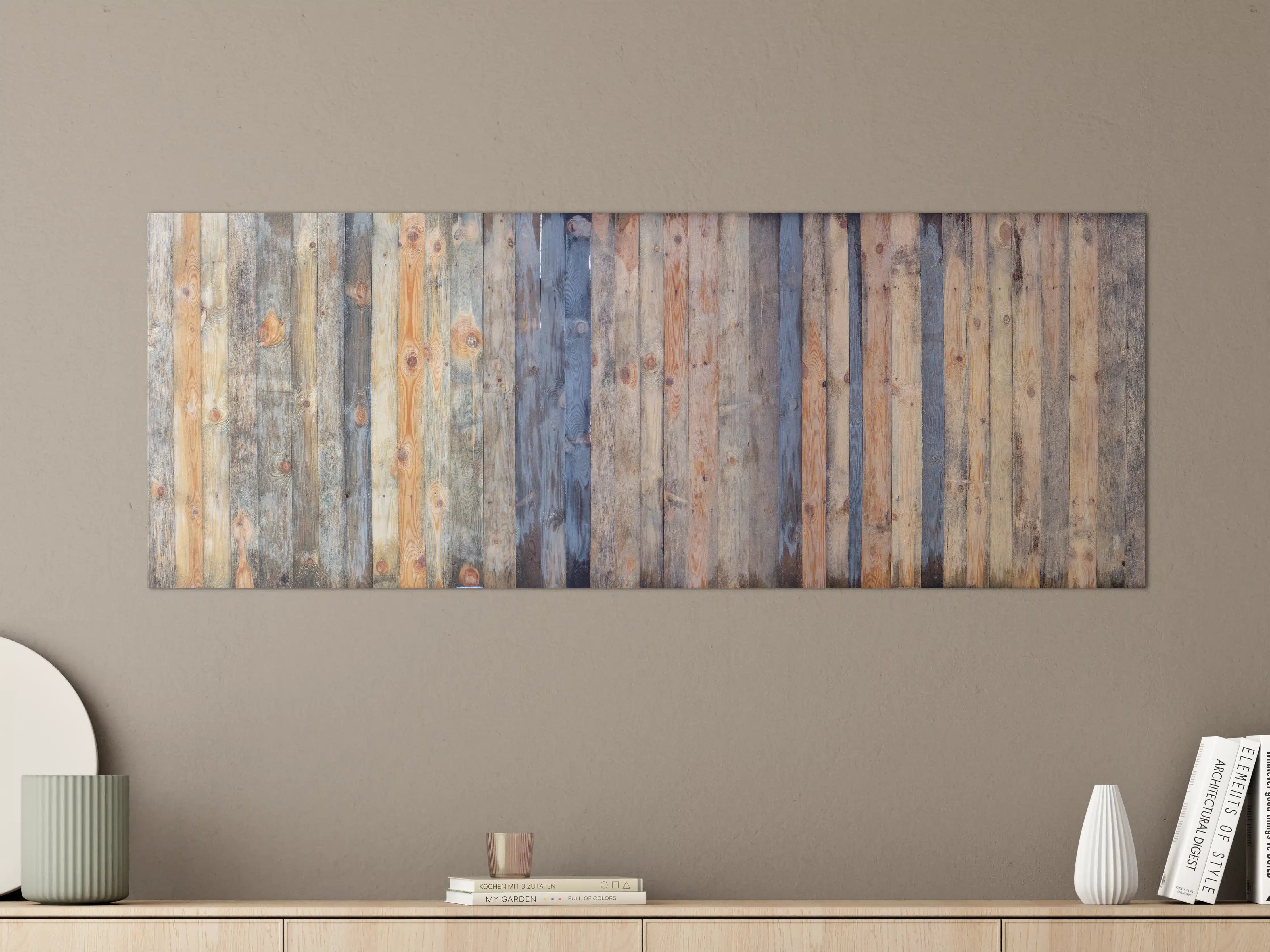 Große Wandbilder - Braune Holz Wandtextur
