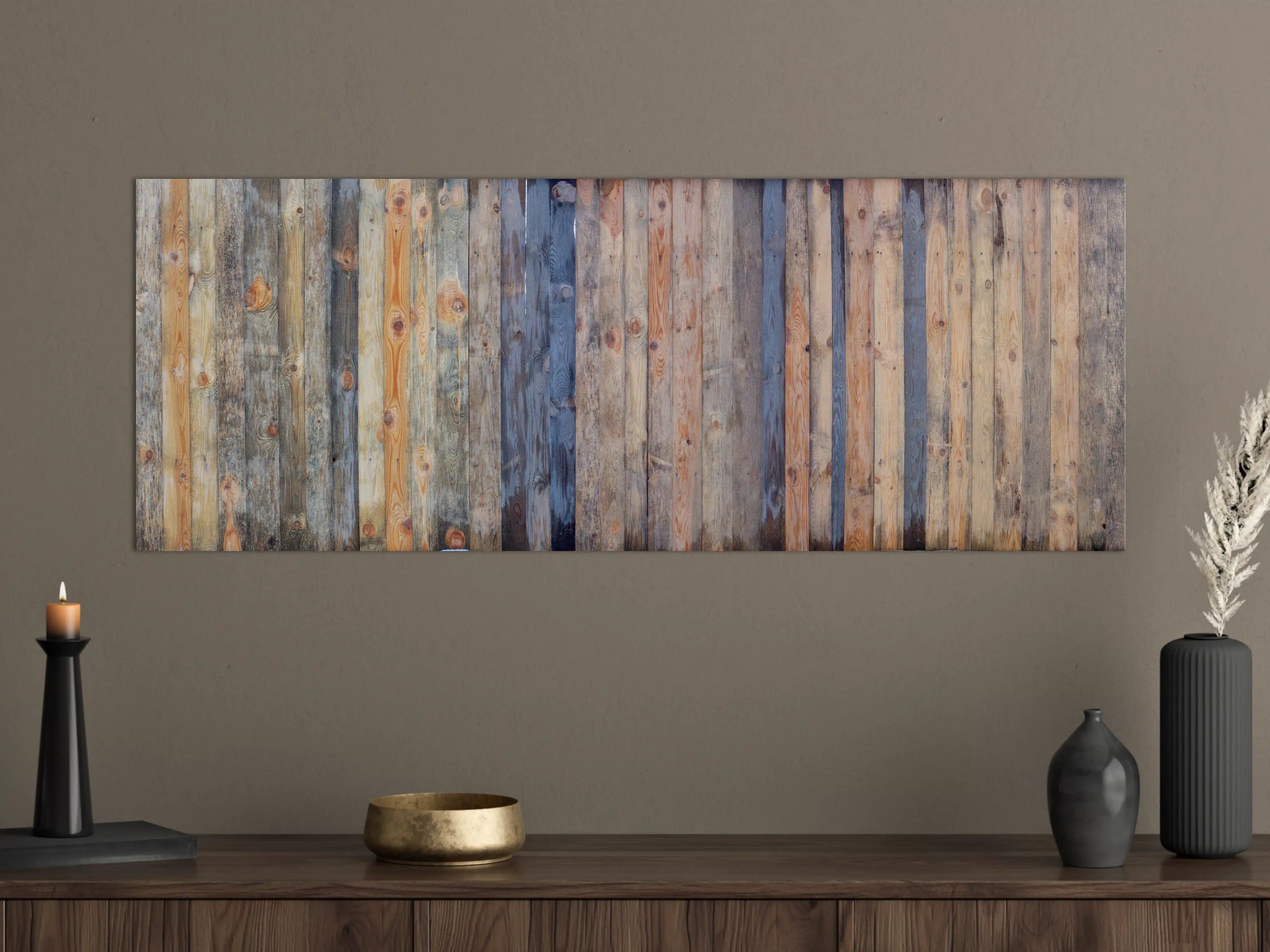 Große Wandbilder - Braune Holz Wandtextur