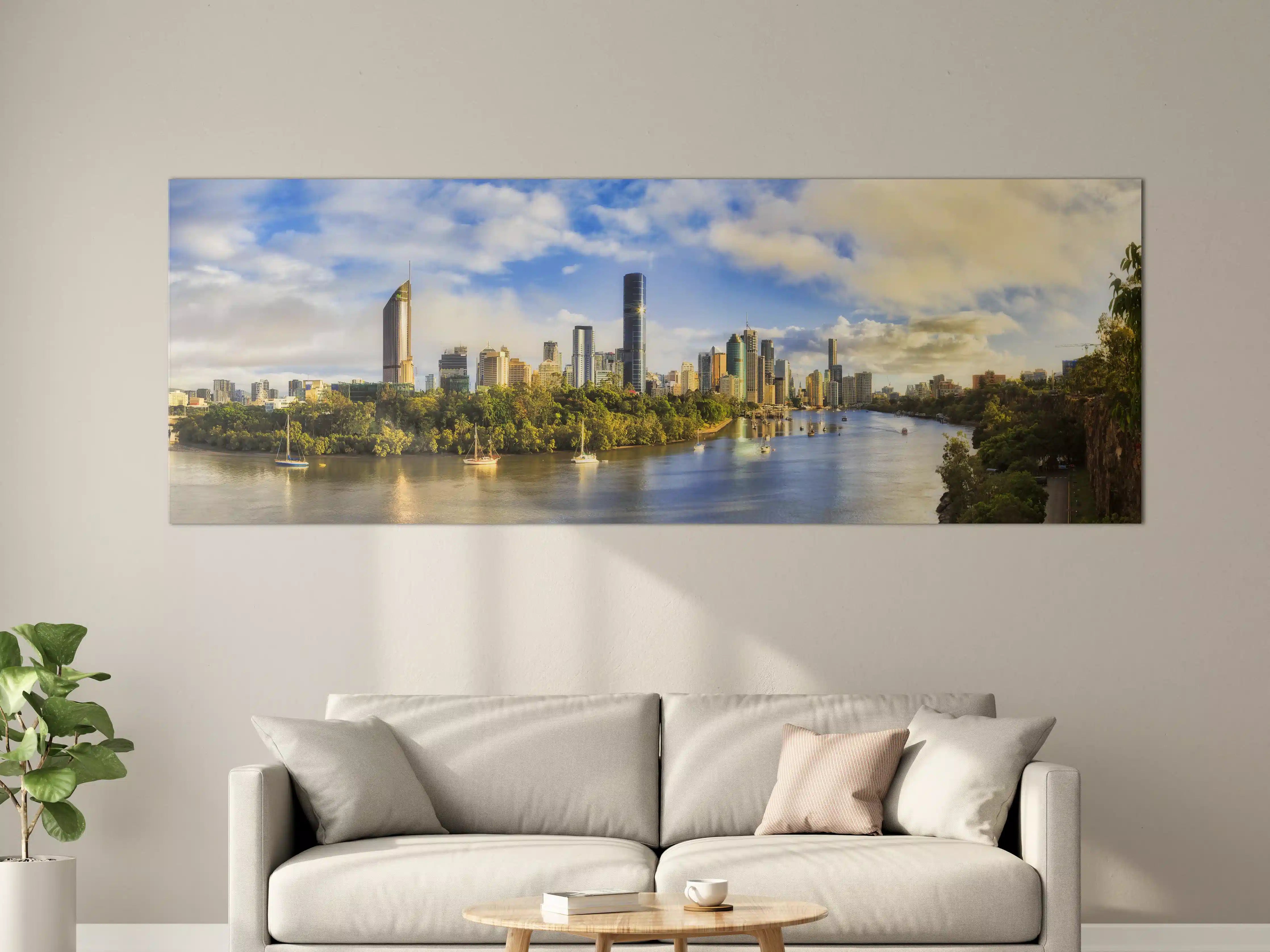Große Wandbilder - Brisbane Skyline mit Fluss