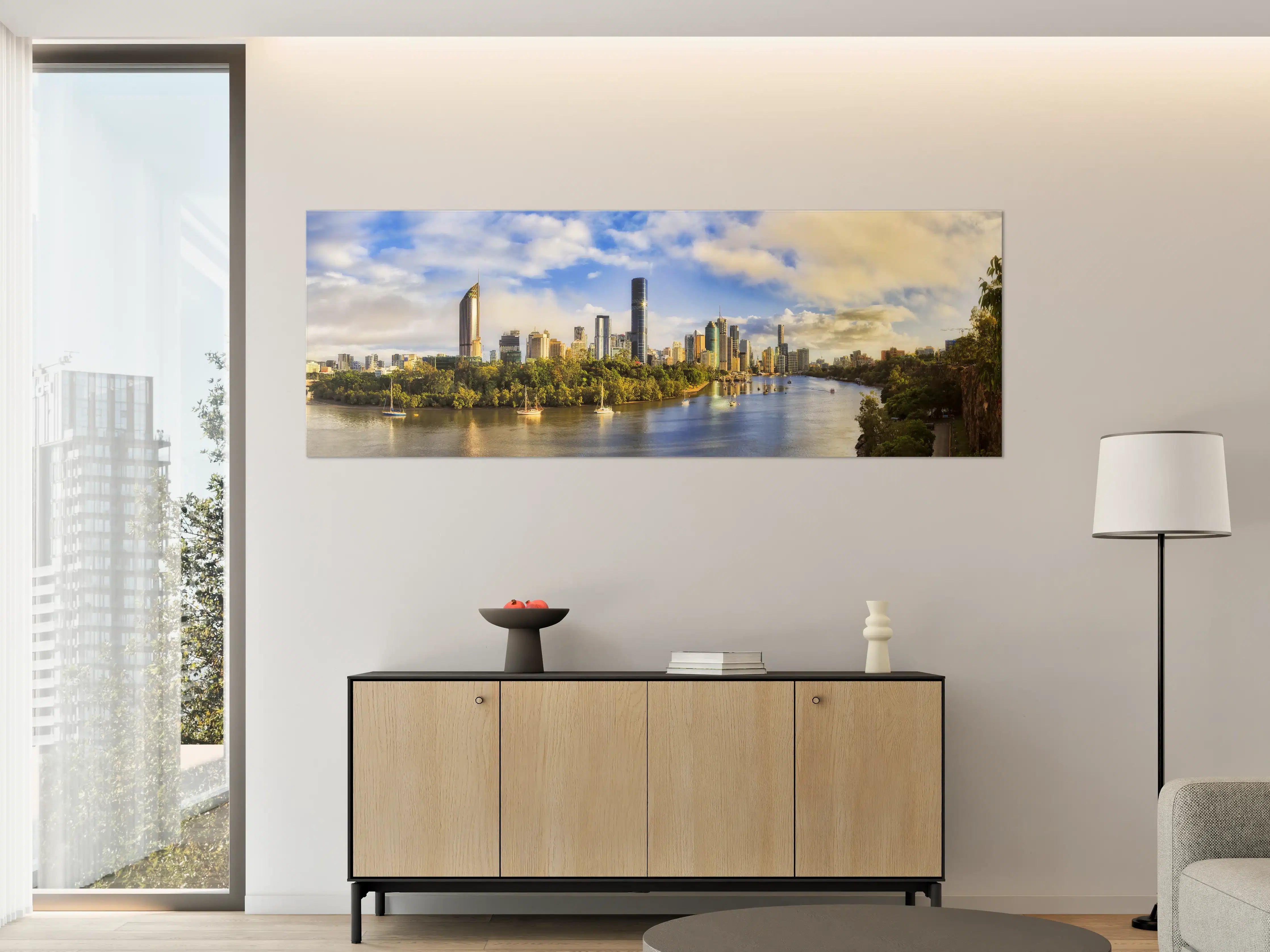 Große Wandbilder - Brisbane Skyline mit Fluss