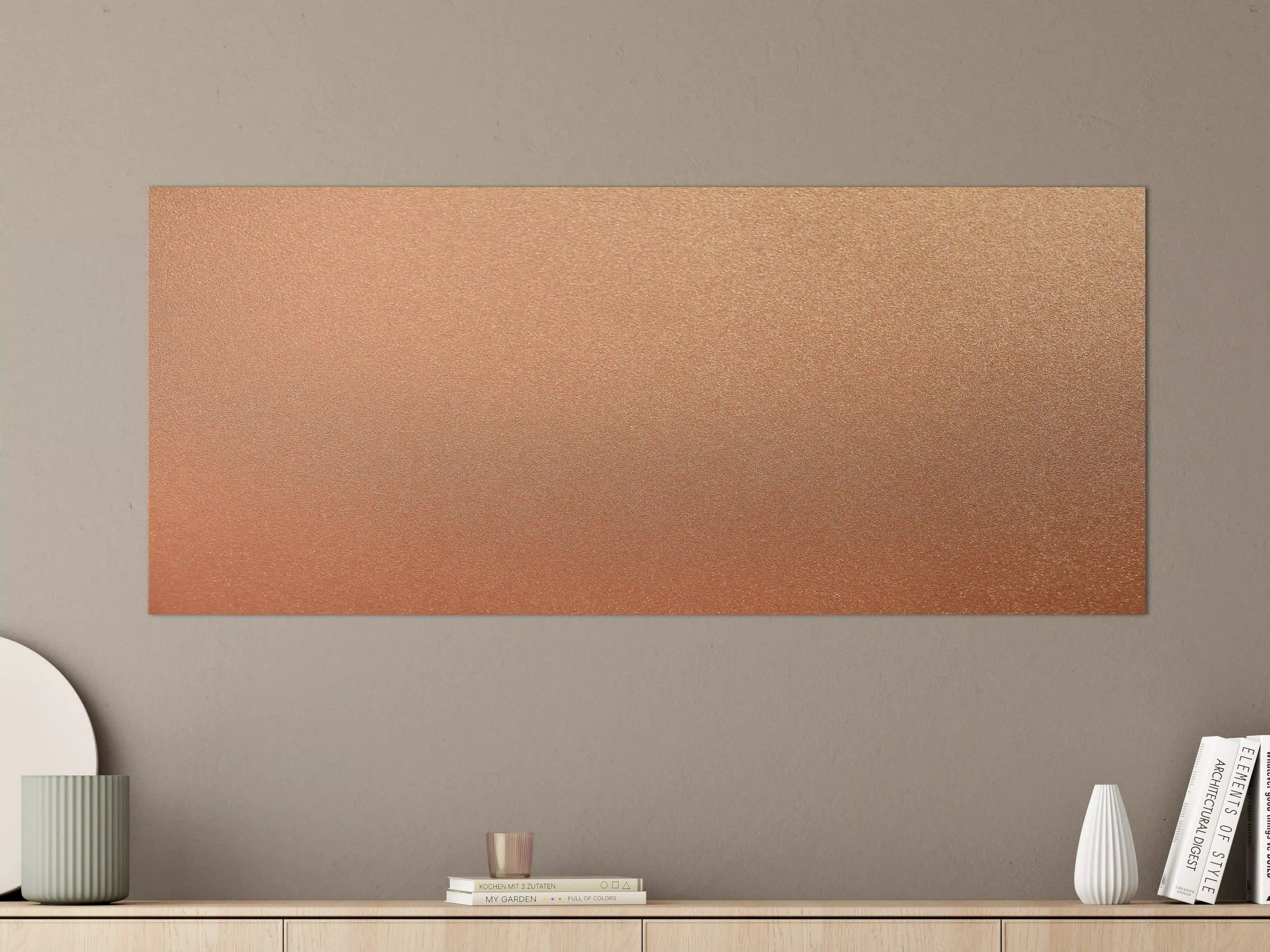 Große Wandbilder - Bronze Textur Panorama Hintergrund