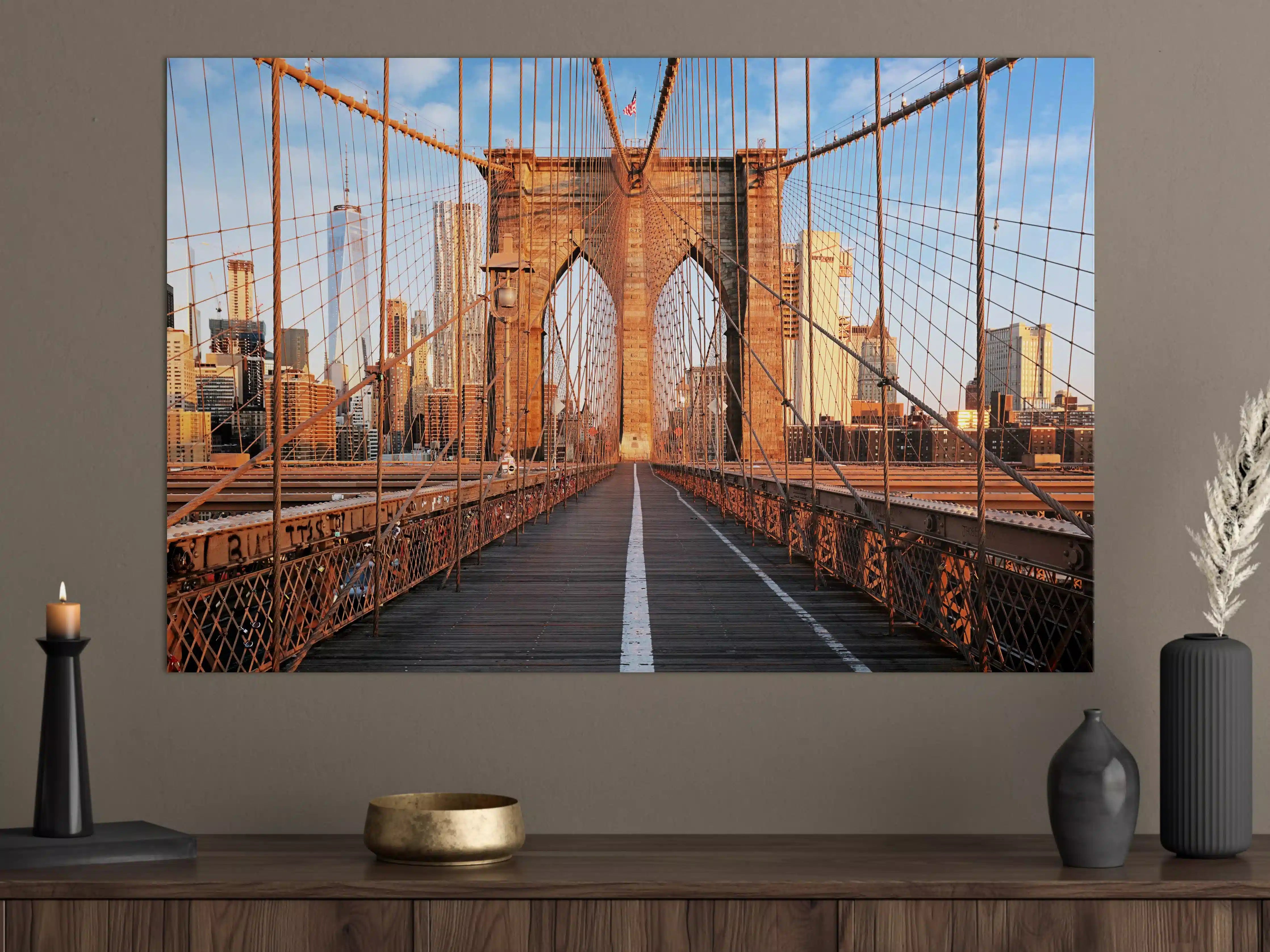 Große Wandbilder - Brooklyn Bridge bei Sonnenaufgang
