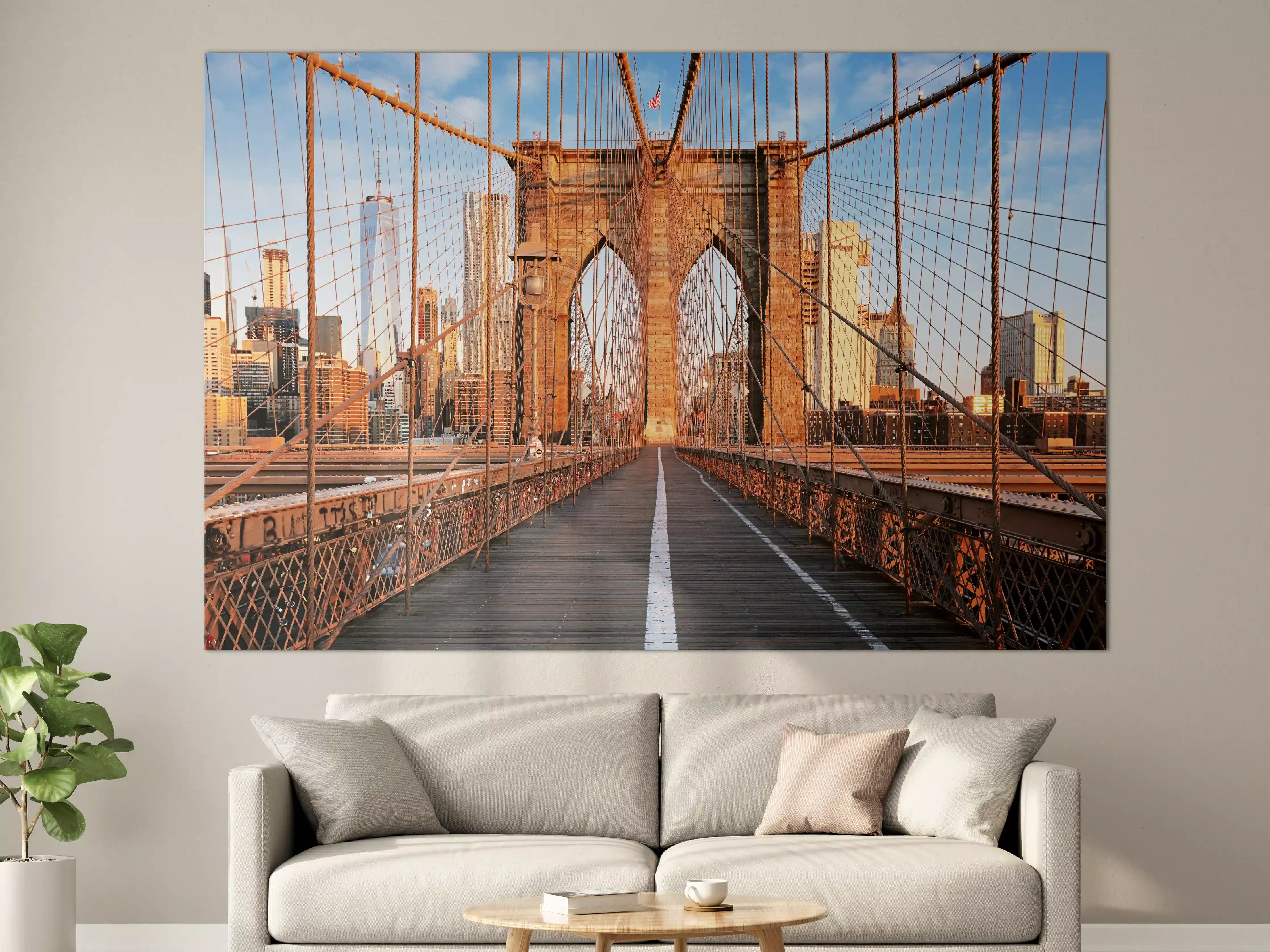 Große Wandbilder - Brooklyn Bridge bei Sonnenaufgang