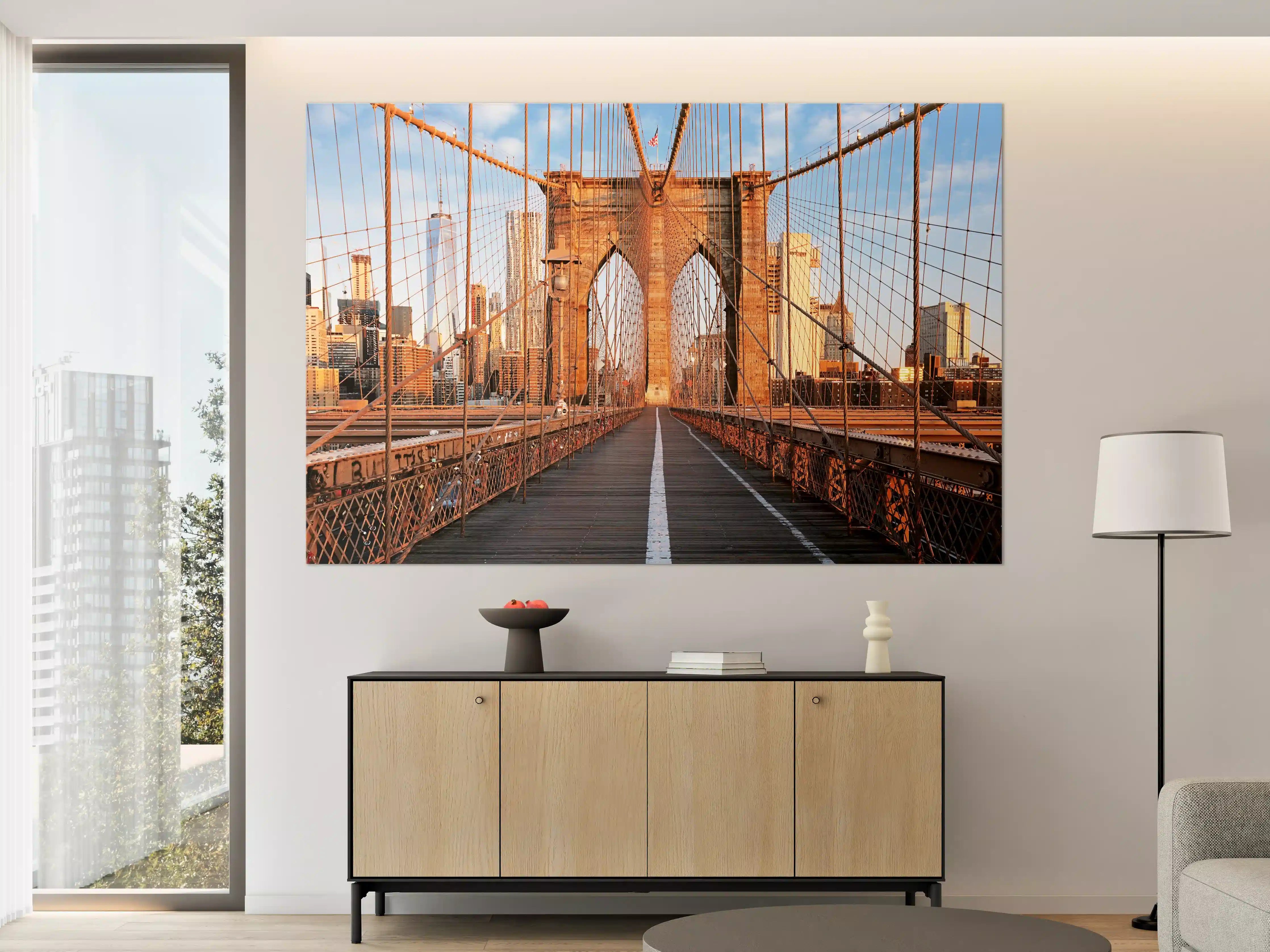 Große Wandbilder - Brooklyn Bridge bei Sonnenaufgang