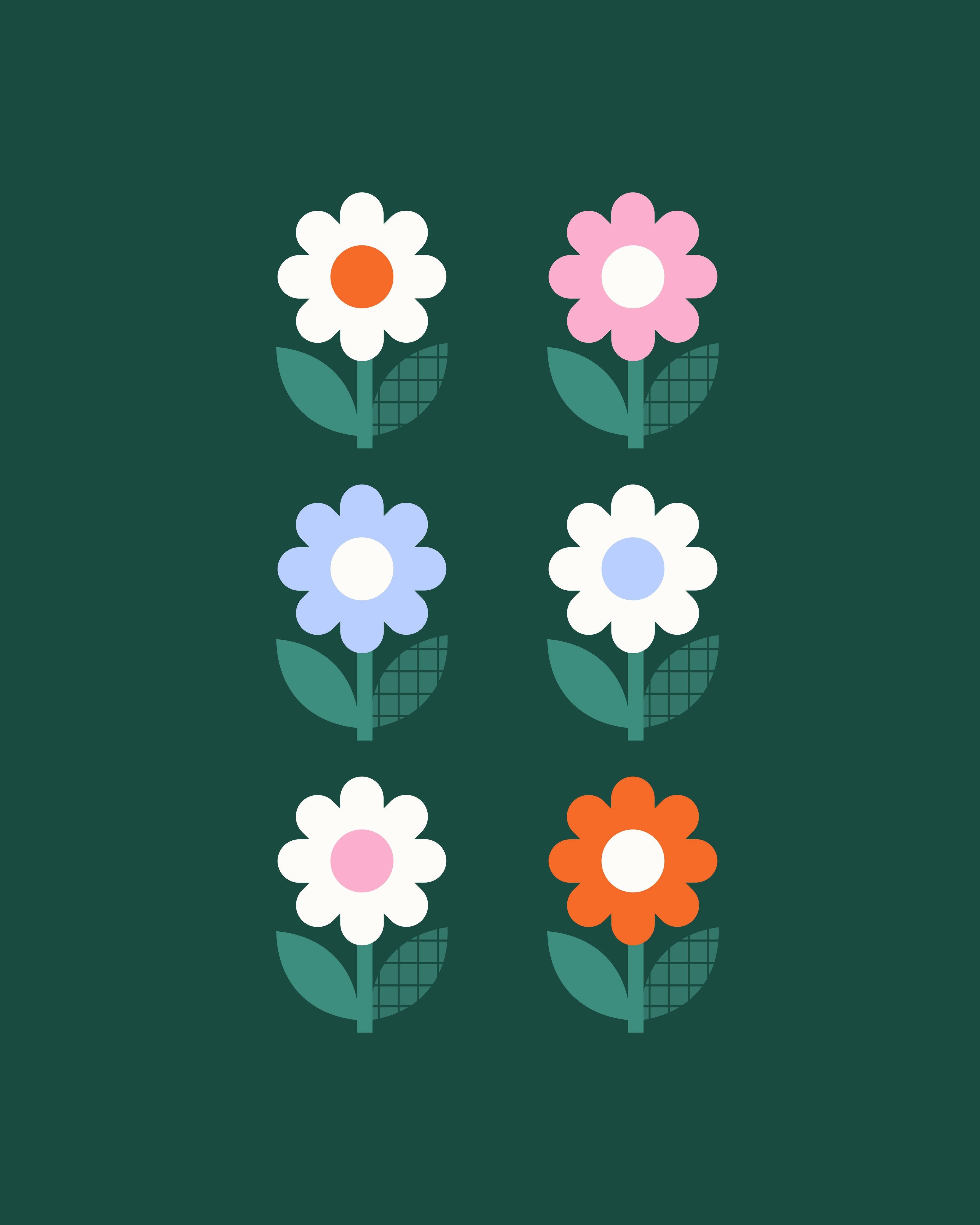 Große Wandbilder-Bunte Blumenmotive auf dunklem Hintergrund