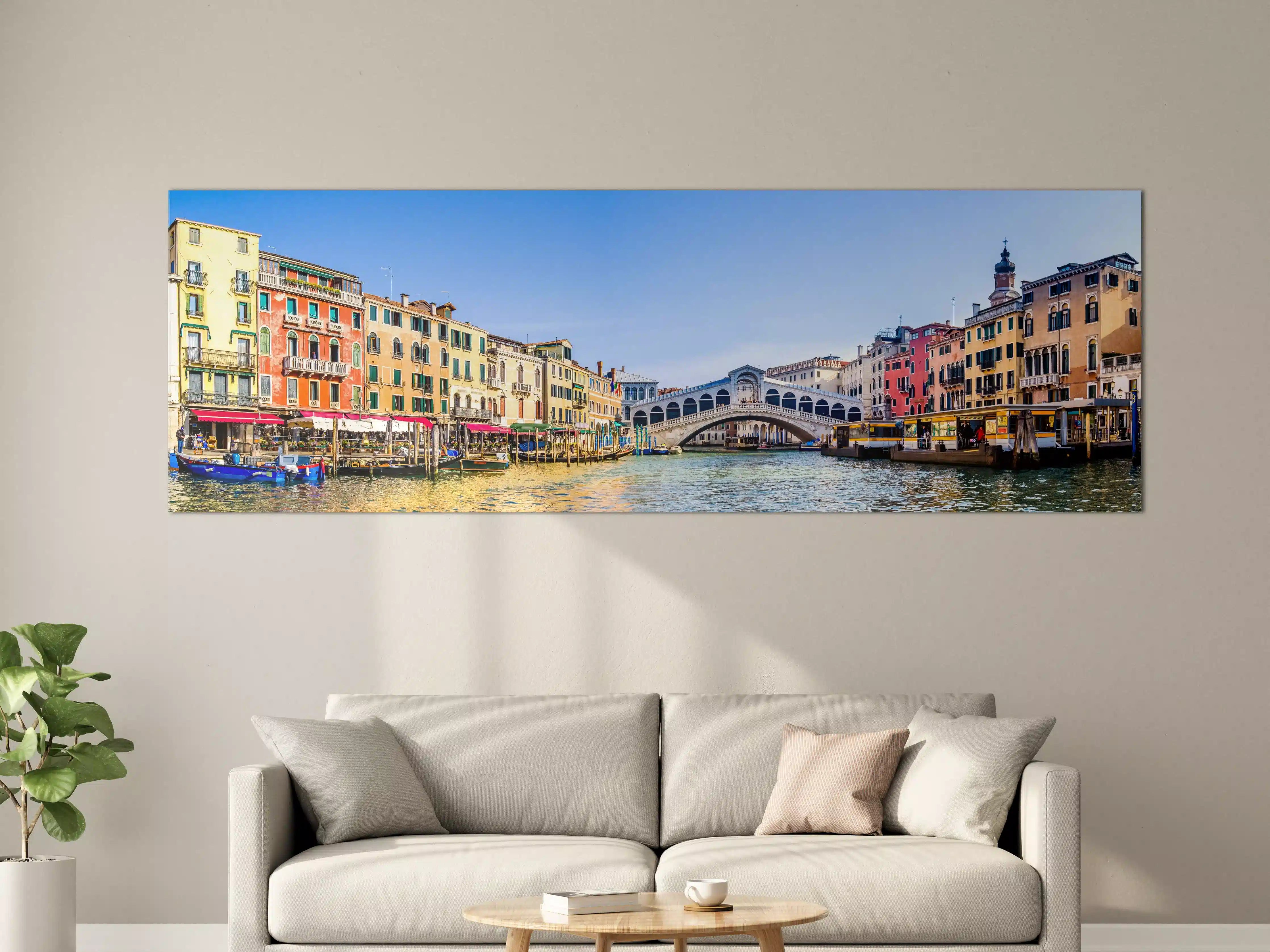 Große Wandbilder - Bunte Häuser am Canal Grande