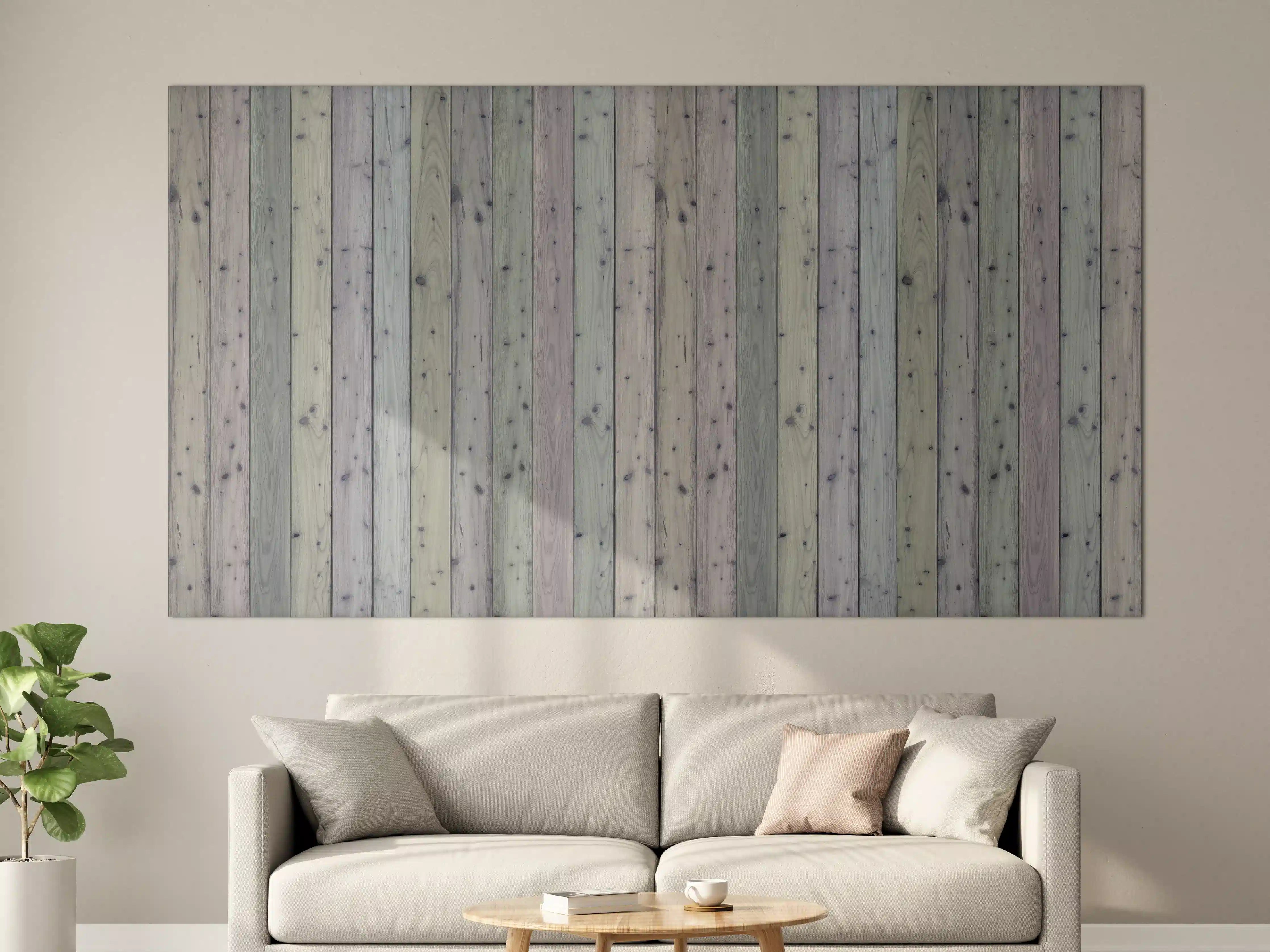Große Wandbilder - Bunte Holz Wand Textur