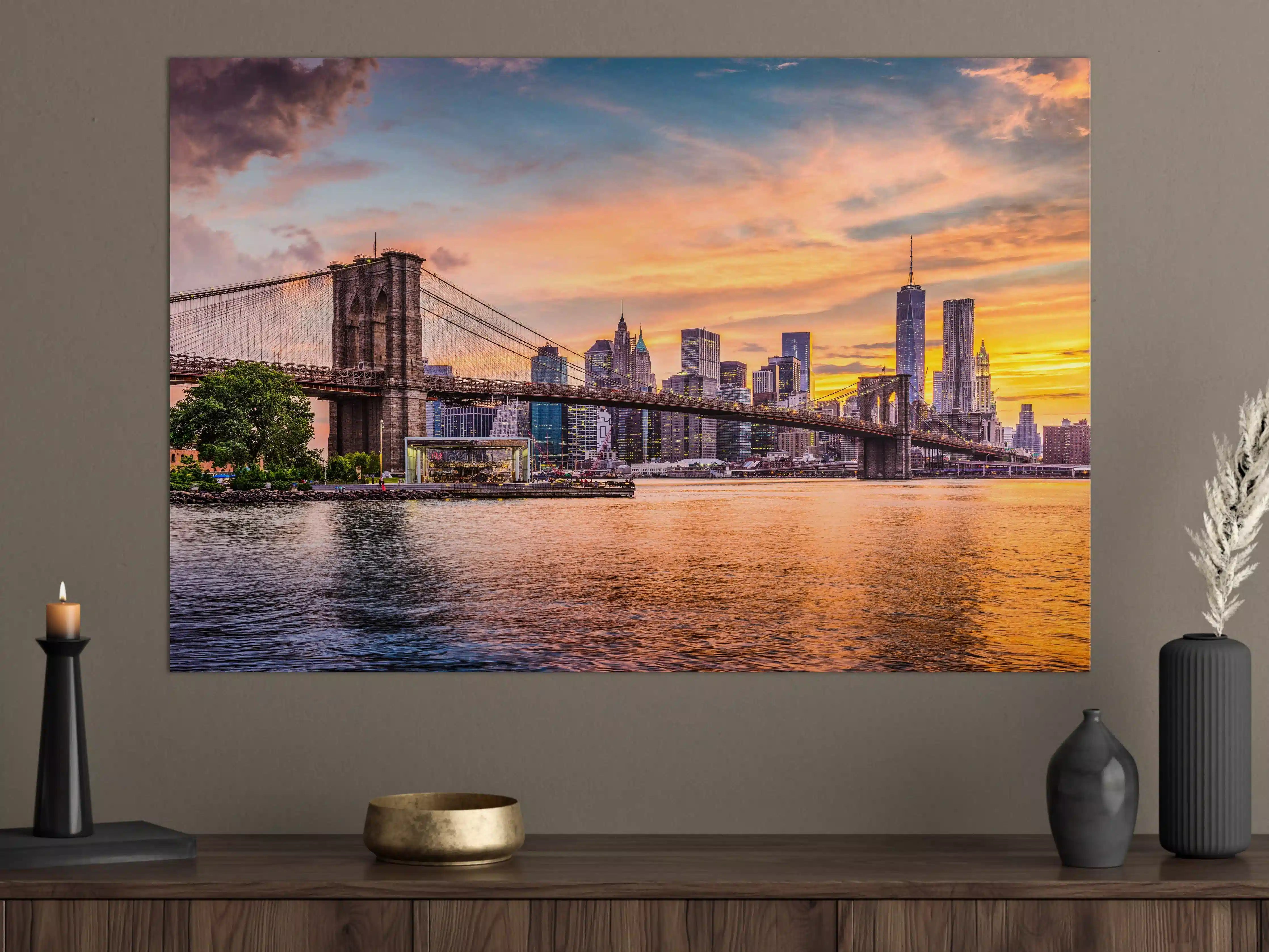 Große Wandbilder - Bunte New York Skyline