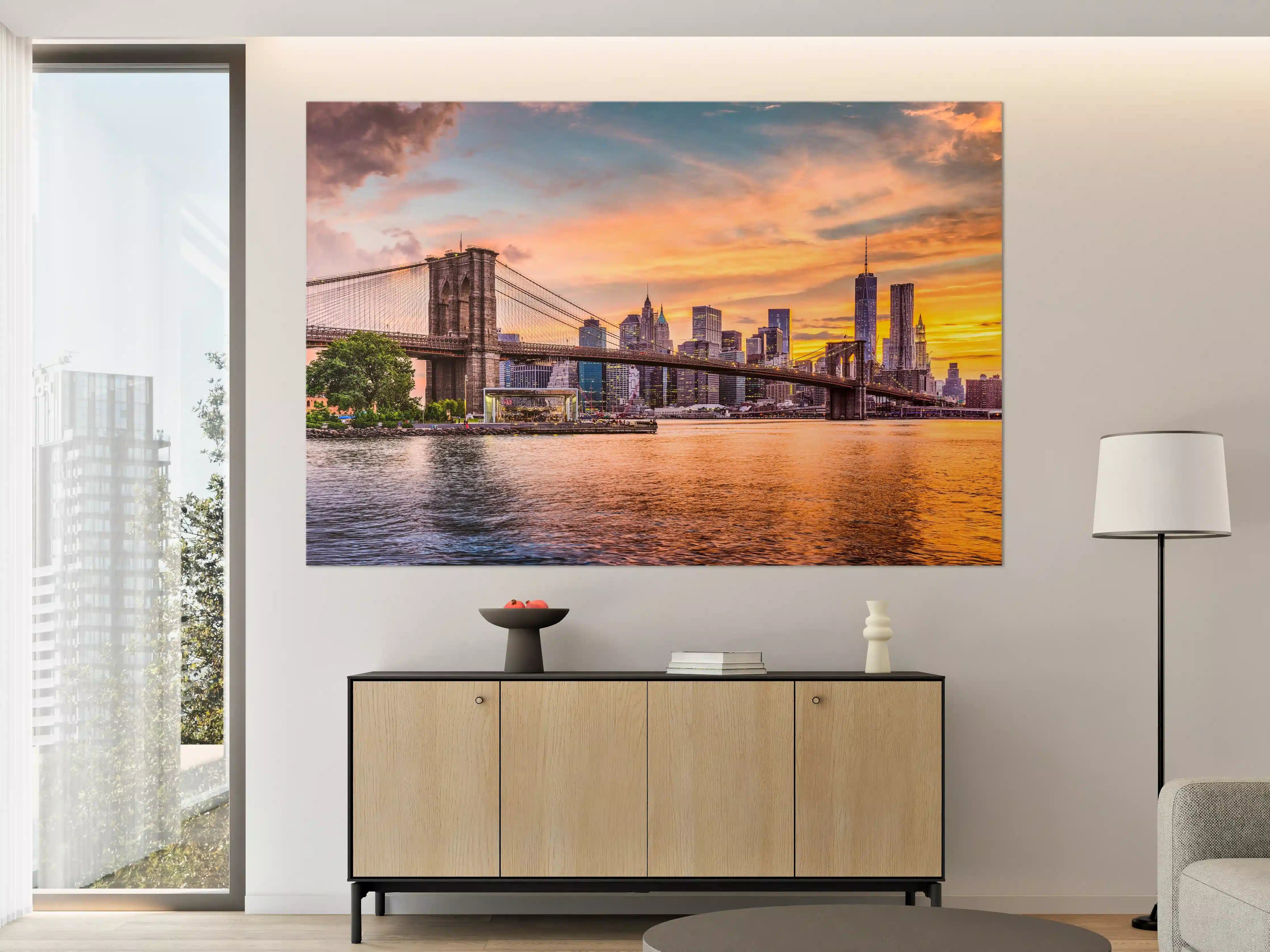 Große Wandbilder - Bunte New York Skyline