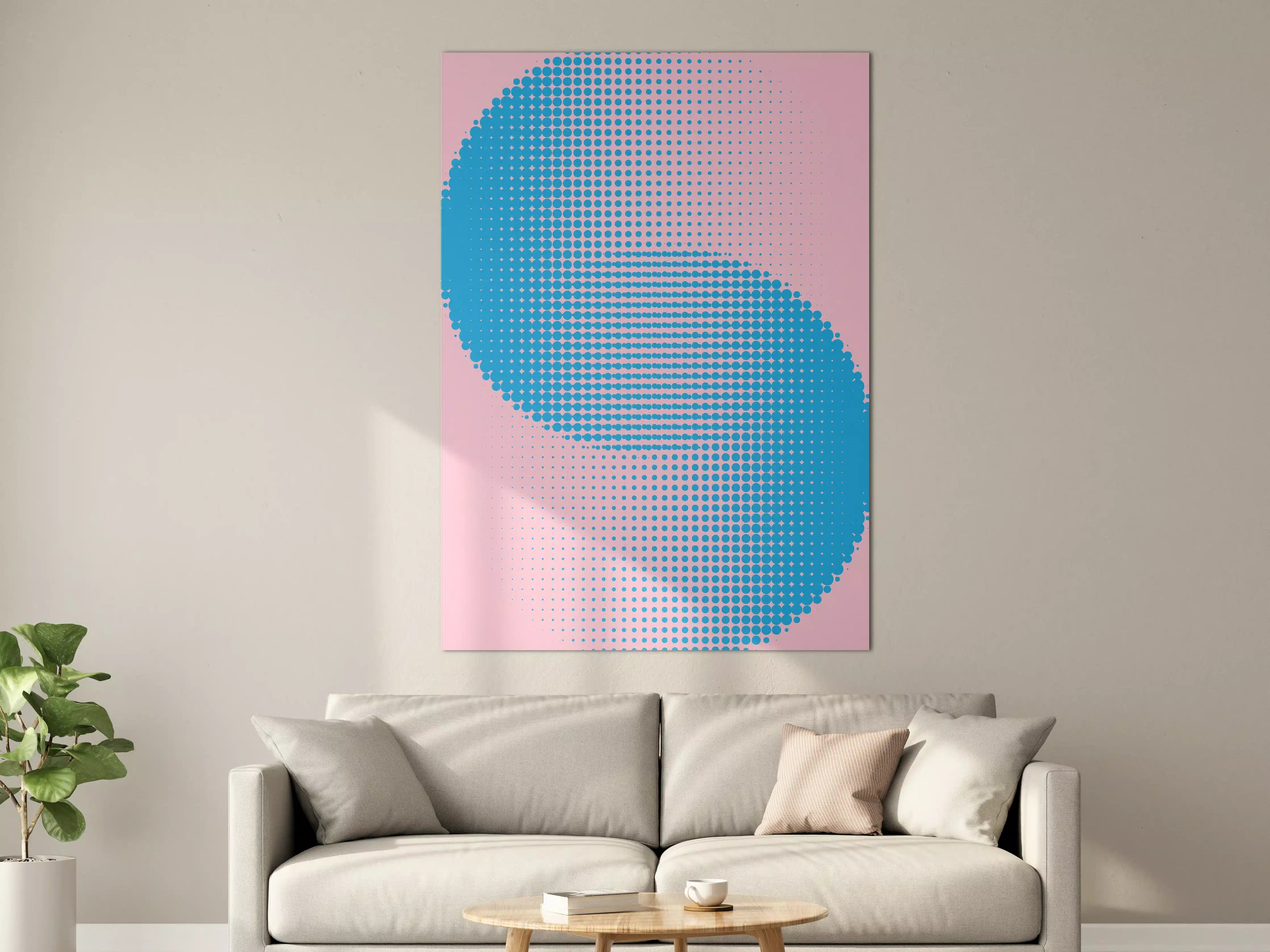 Große Wandbilder - Bunte Pop Art Halbkugel