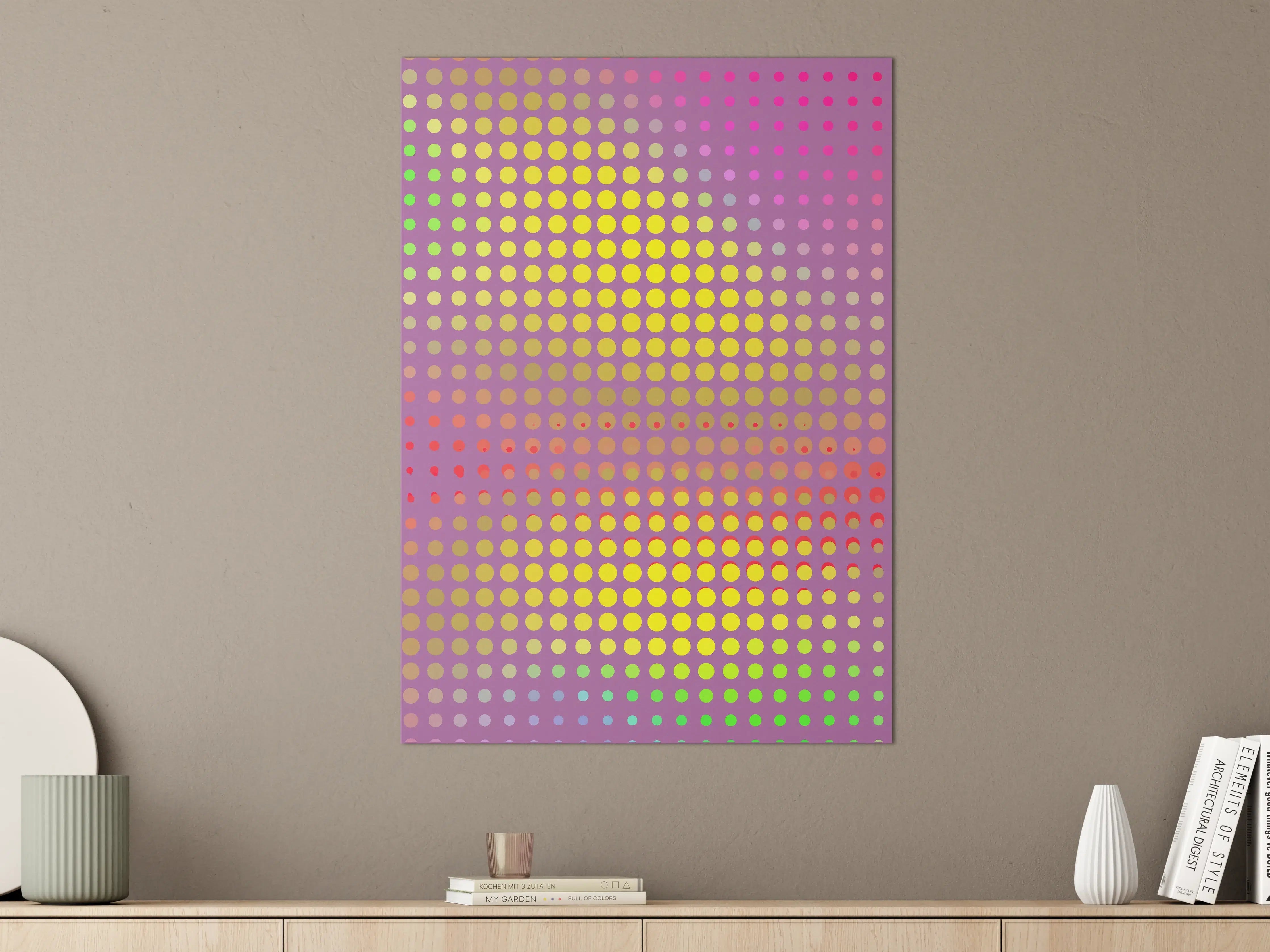 Große Wandbilder - Bunte Pop Art Punk-Design