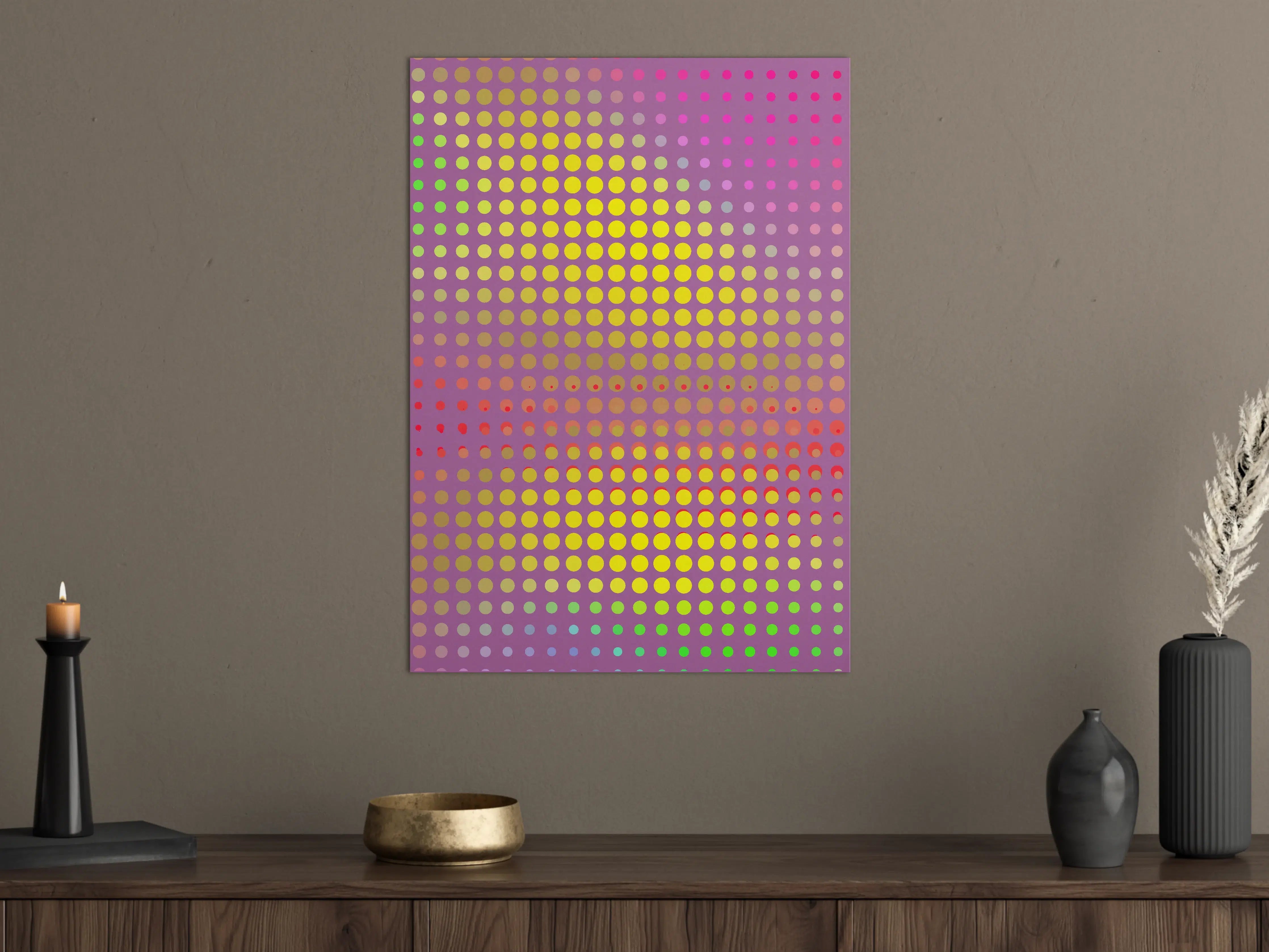 Große Wandbilder - Bunte Pop Art Punk-Design