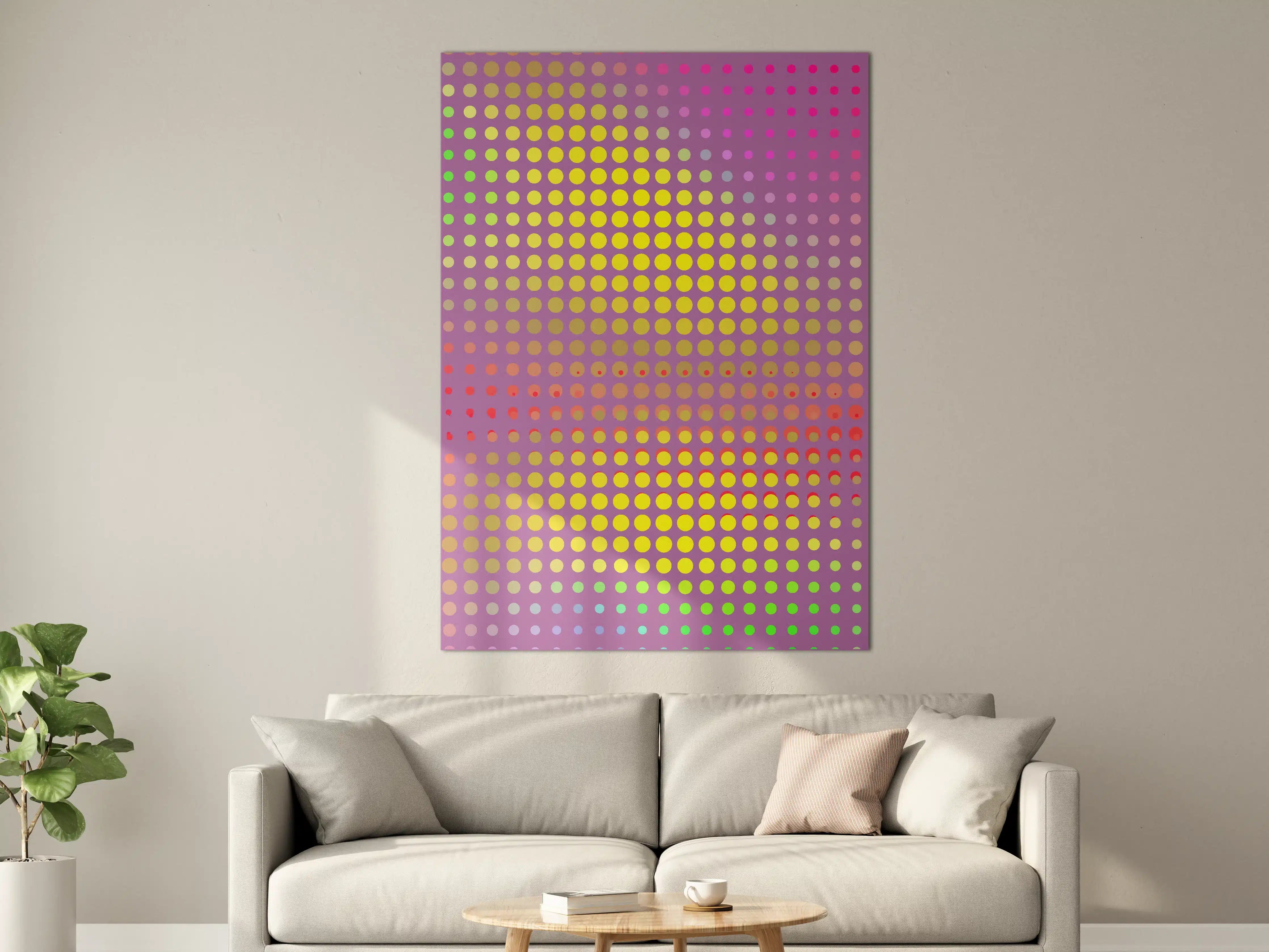 Große Wandbilder - Bunte Pop Art Punk-Design