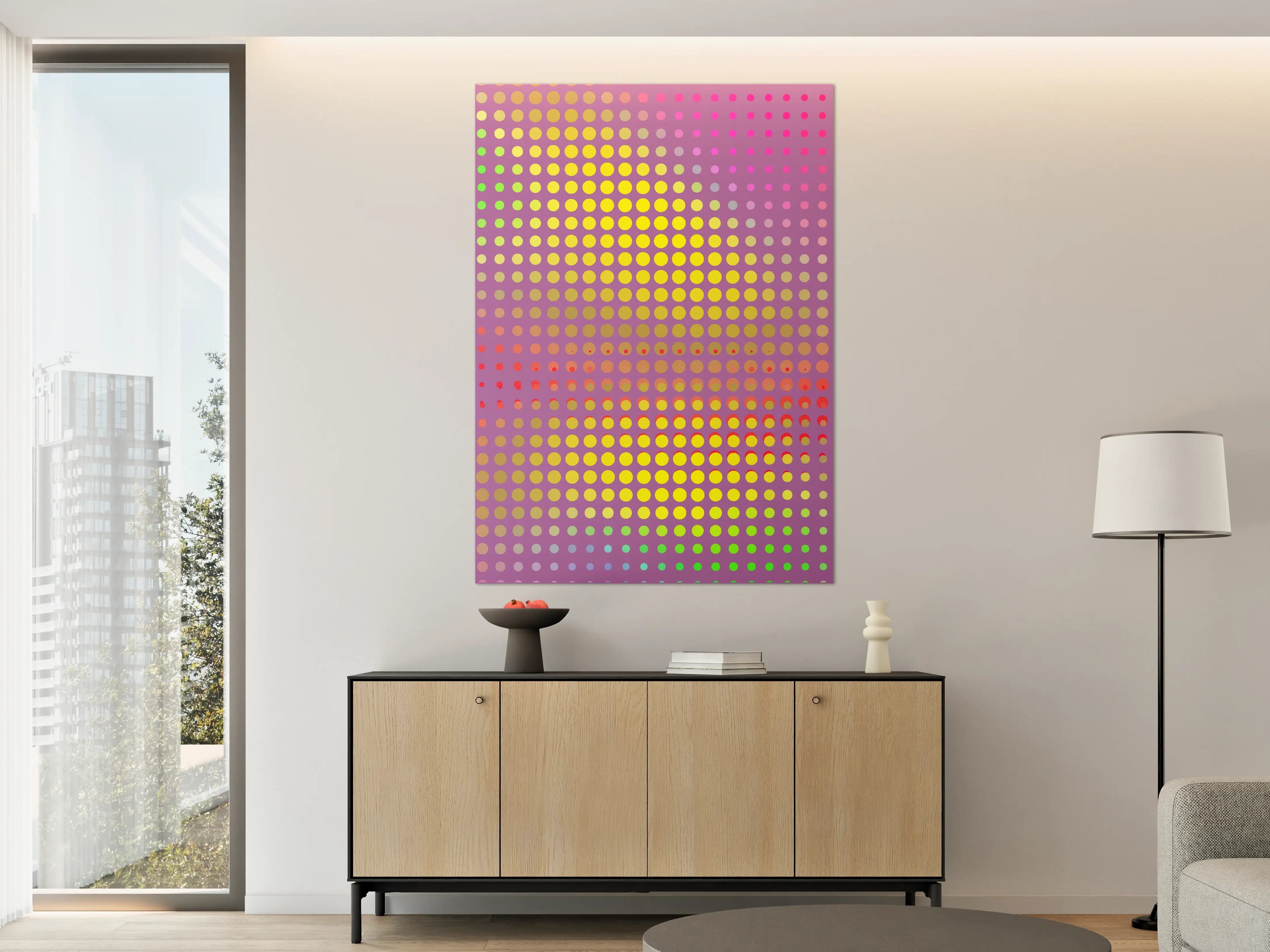 Große Wandbilder - Bunte Pop Art Punk-Design