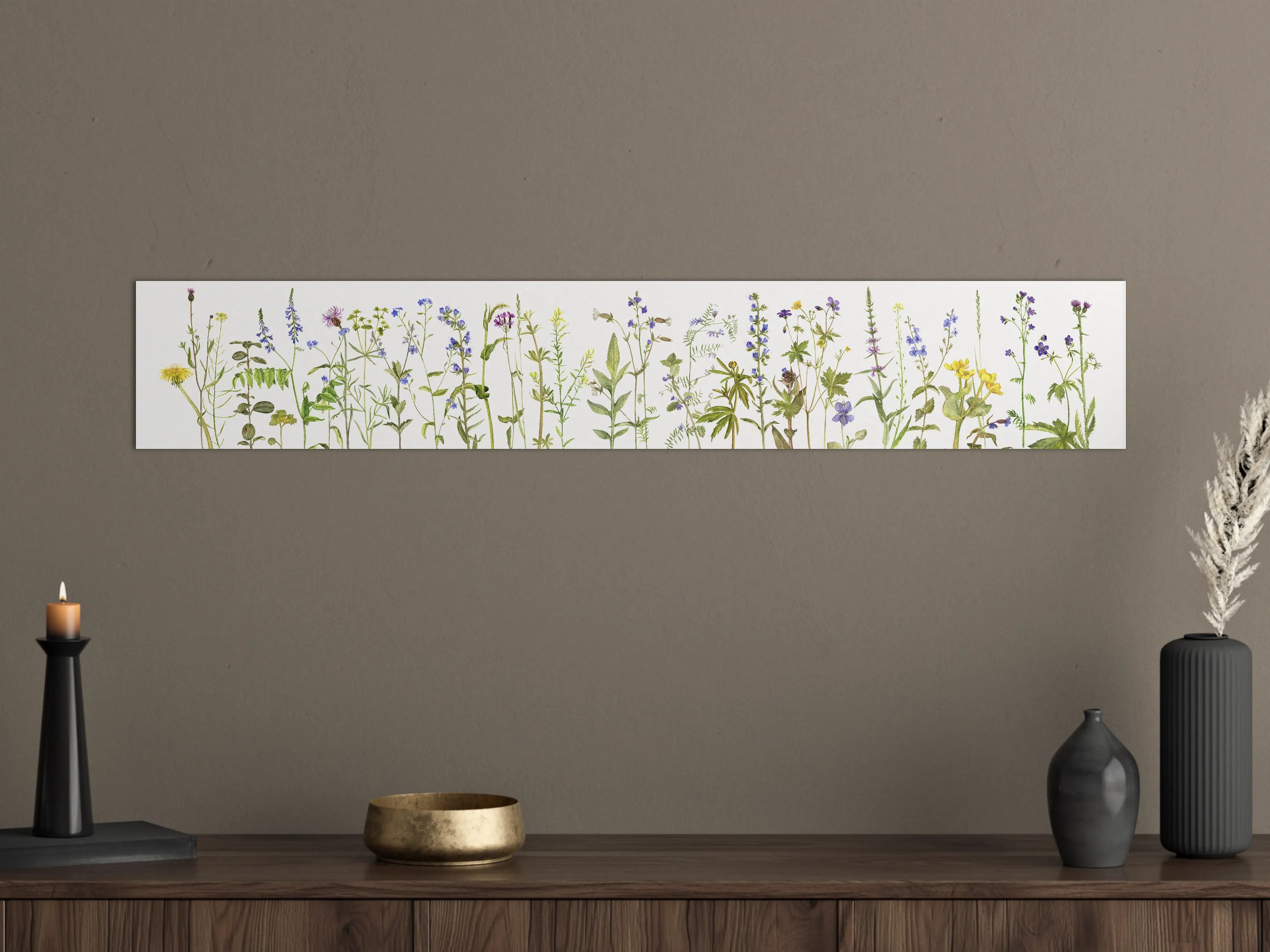 Große Wandbilder - Bunte Wildblumenwiese im Frühling