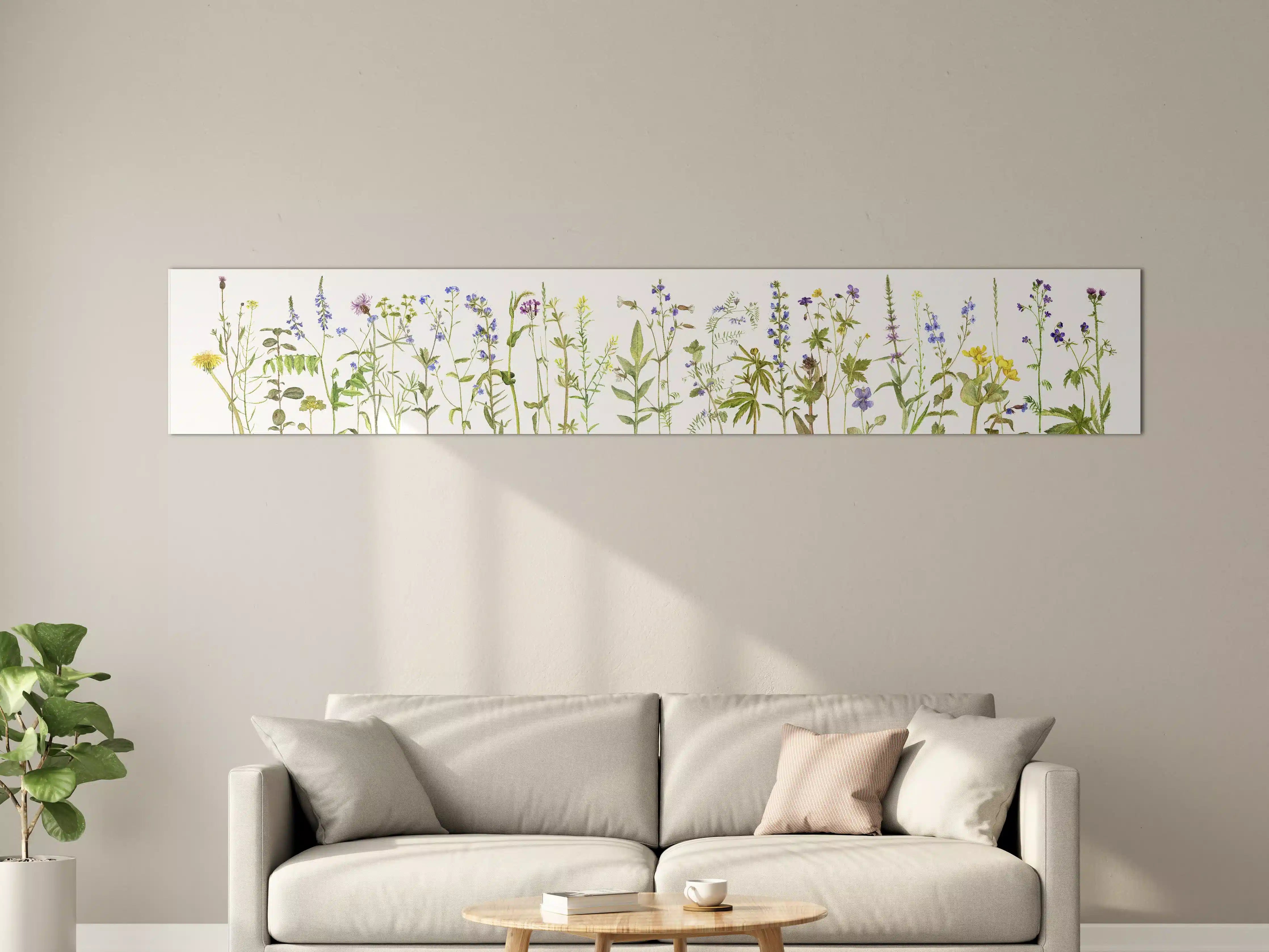 Große Wandbilder - Bunte Wildblumenwiese im Frühling