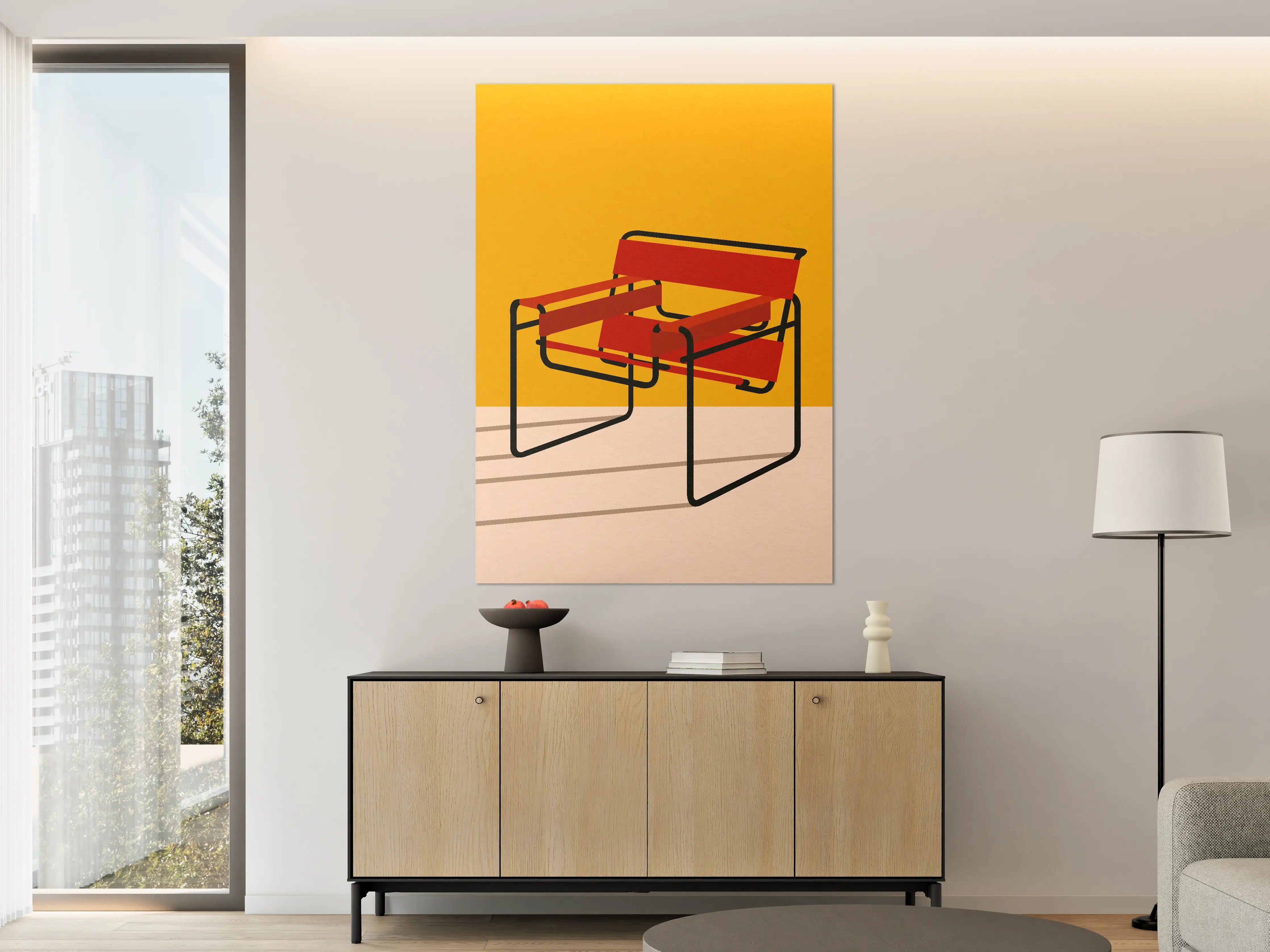 Große Wandbilder - Bunter Wassily Chair Poster