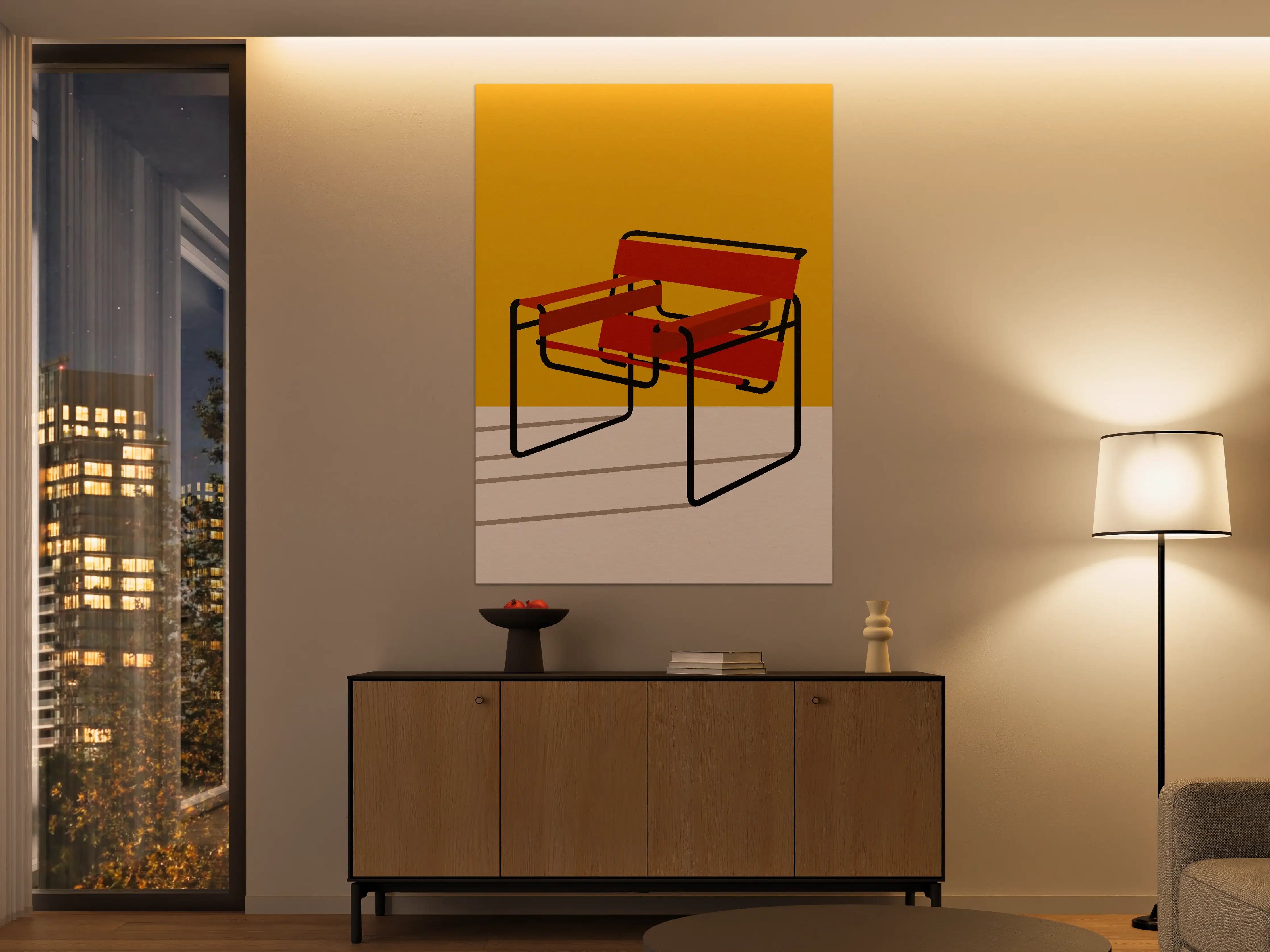 Große Wandbilder - Bunter Wassily Chair Poster