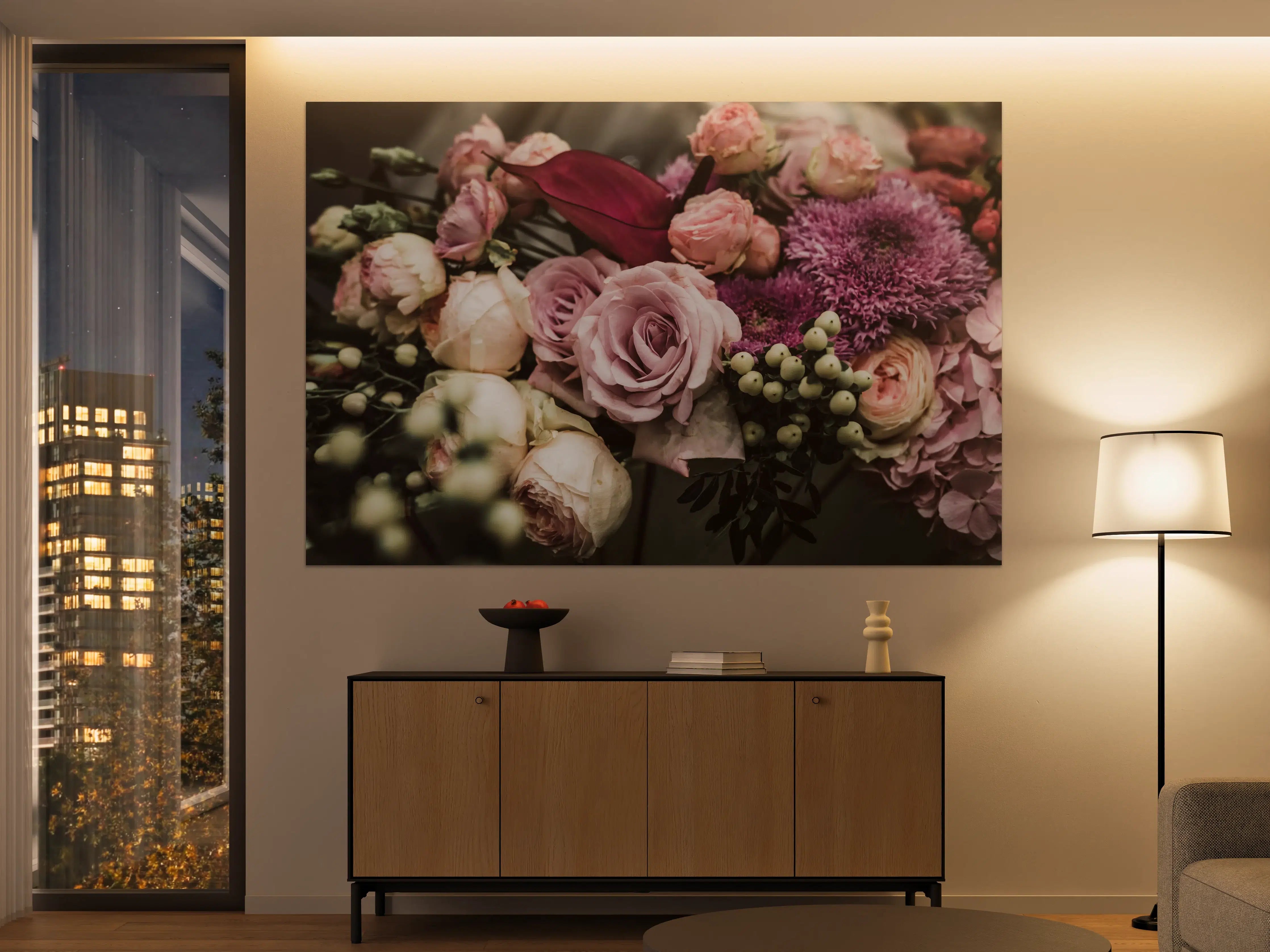 Große Wandbilder - Buntes Blumenbouquet