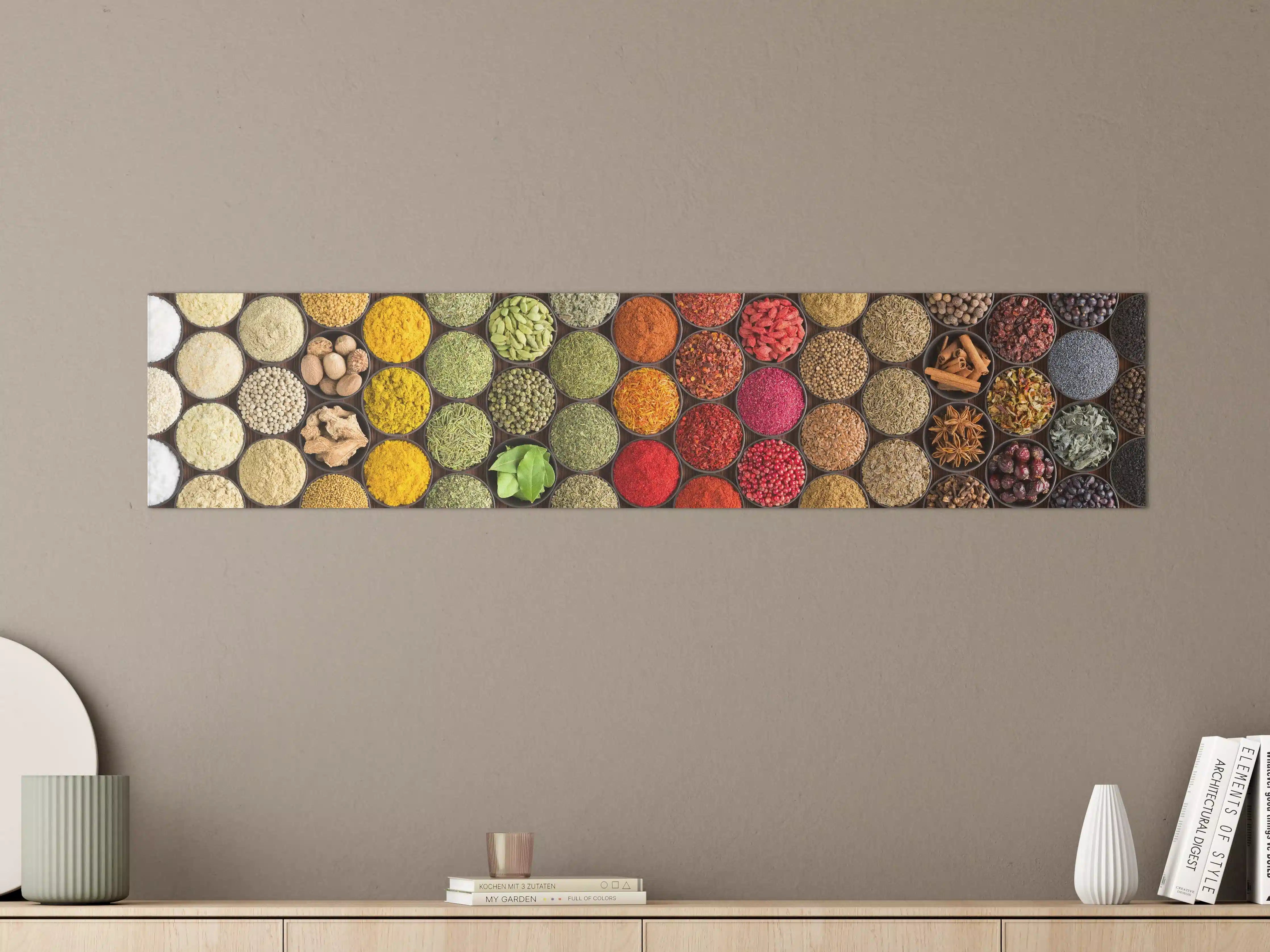 Große Wandbilder - Buntes Gewürz-Mosaik