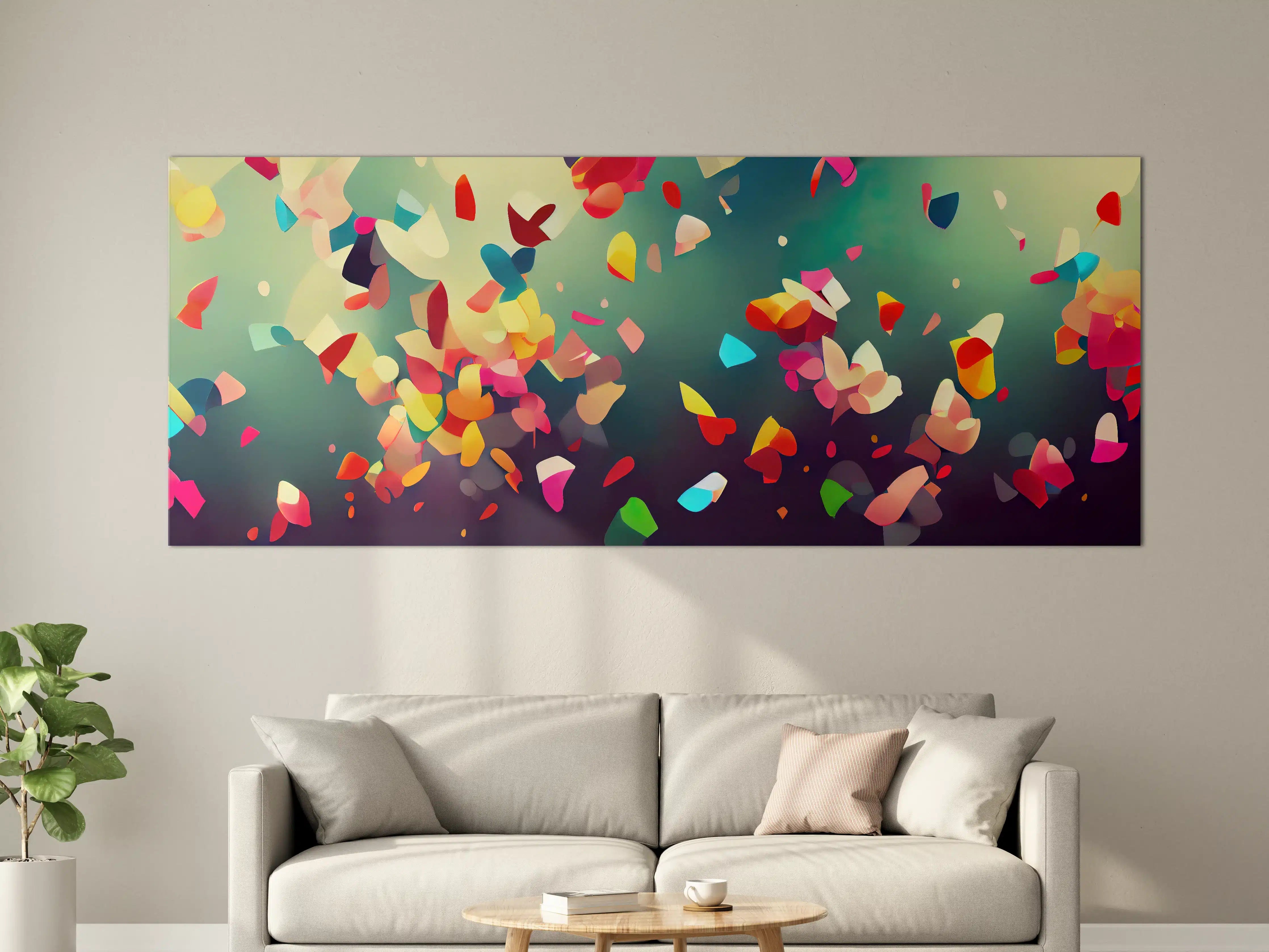Große Wandbilder - Buntes Konfetti Wallpaper