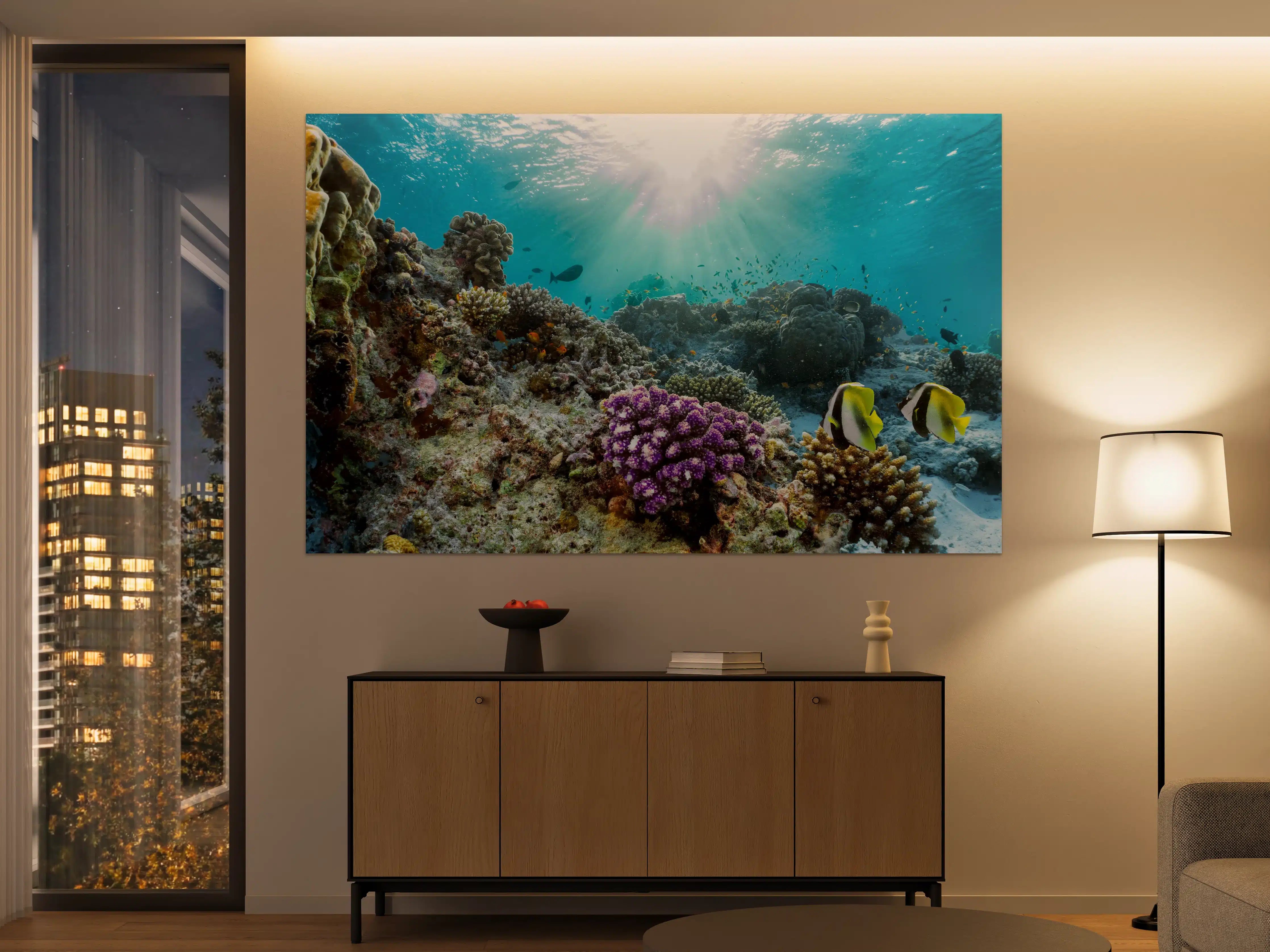 Große Wandbilder - Buntes Korallenriff in den Malediven