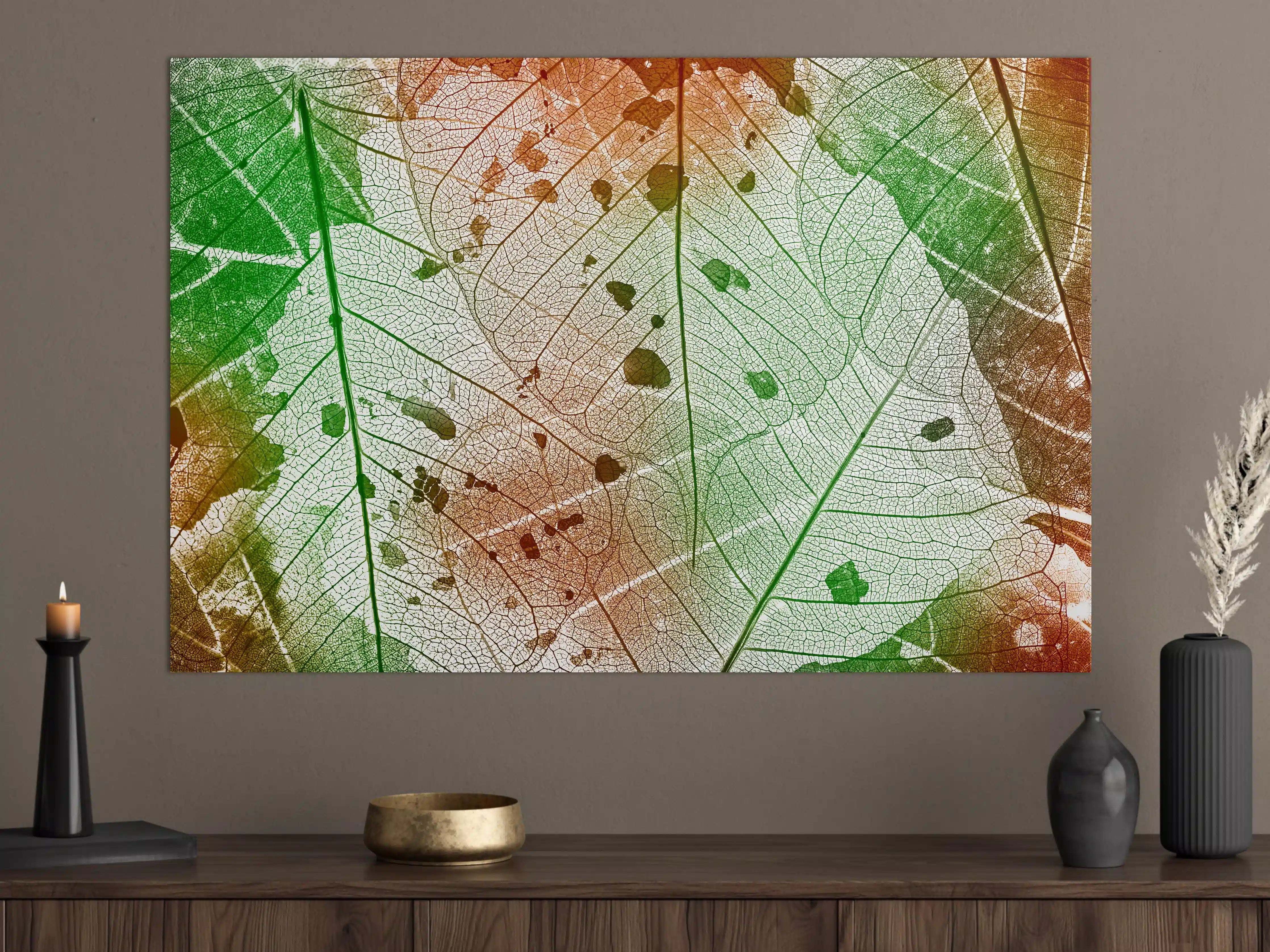 Große Wandbilder - Buntes Laub Texturen Bild
