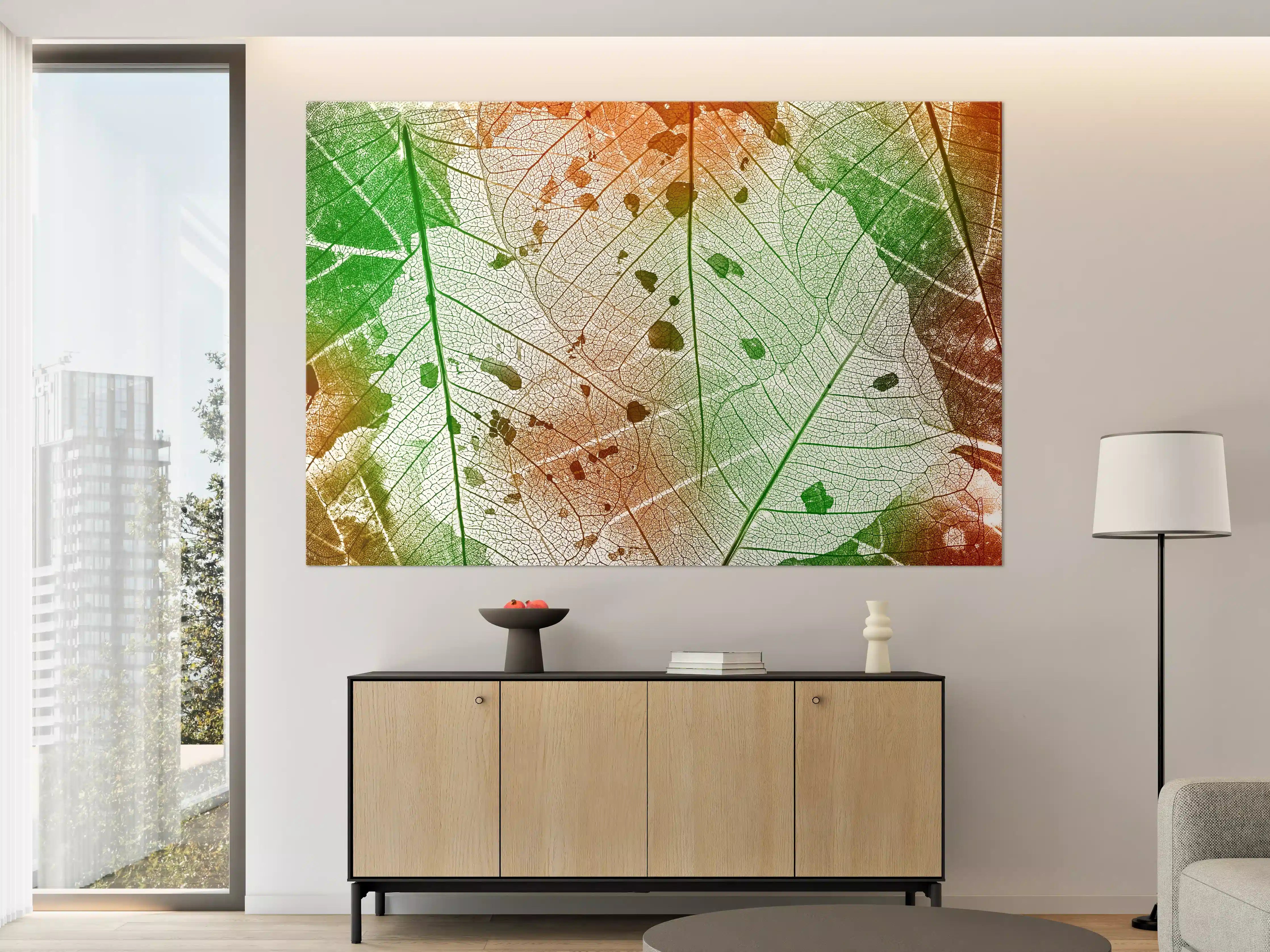 Große Wandbilder - Buntes Laub Texturen Bild