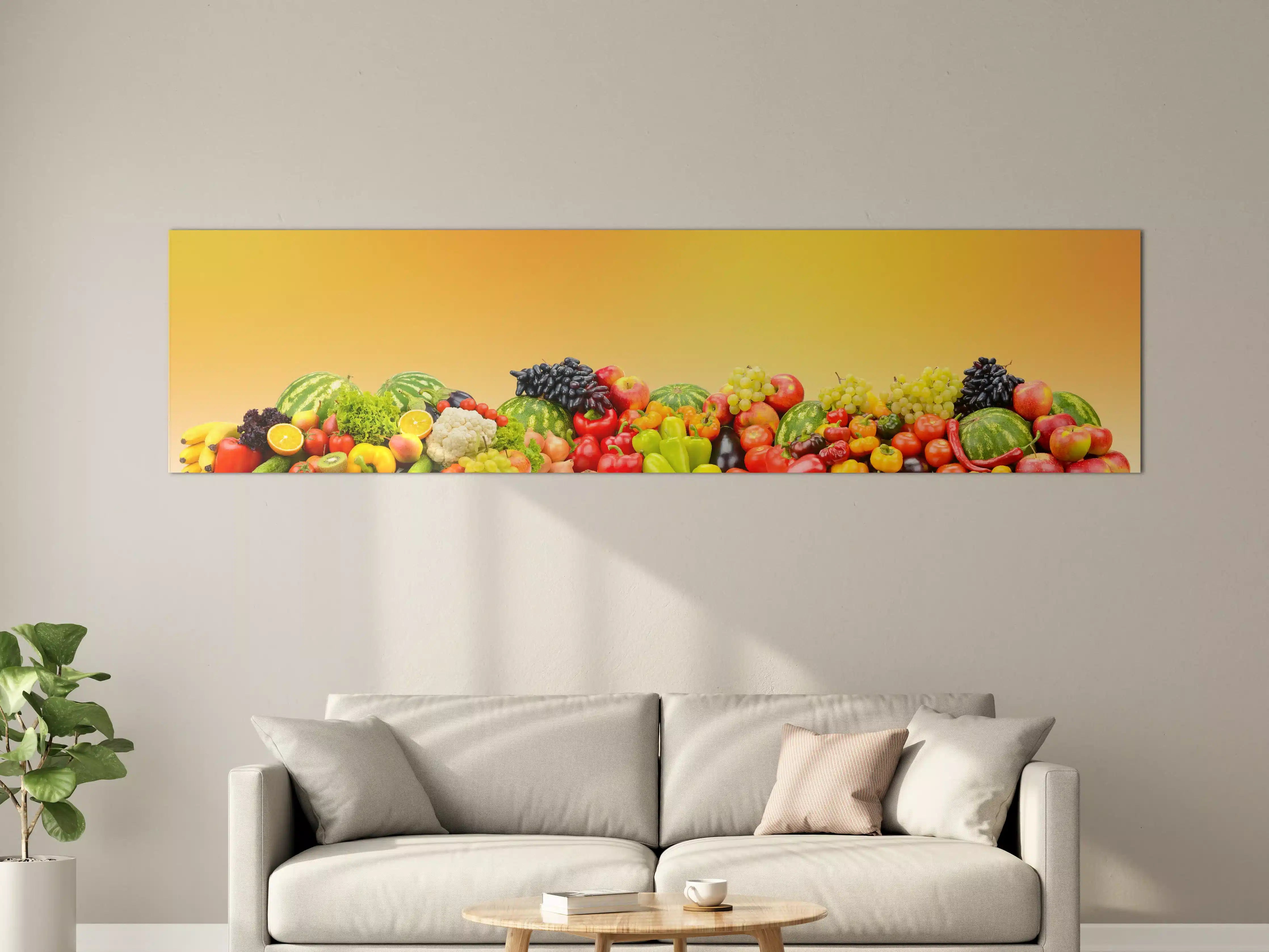 Große Wandbilder - Buntes Obst & Gemüse-Stillleben