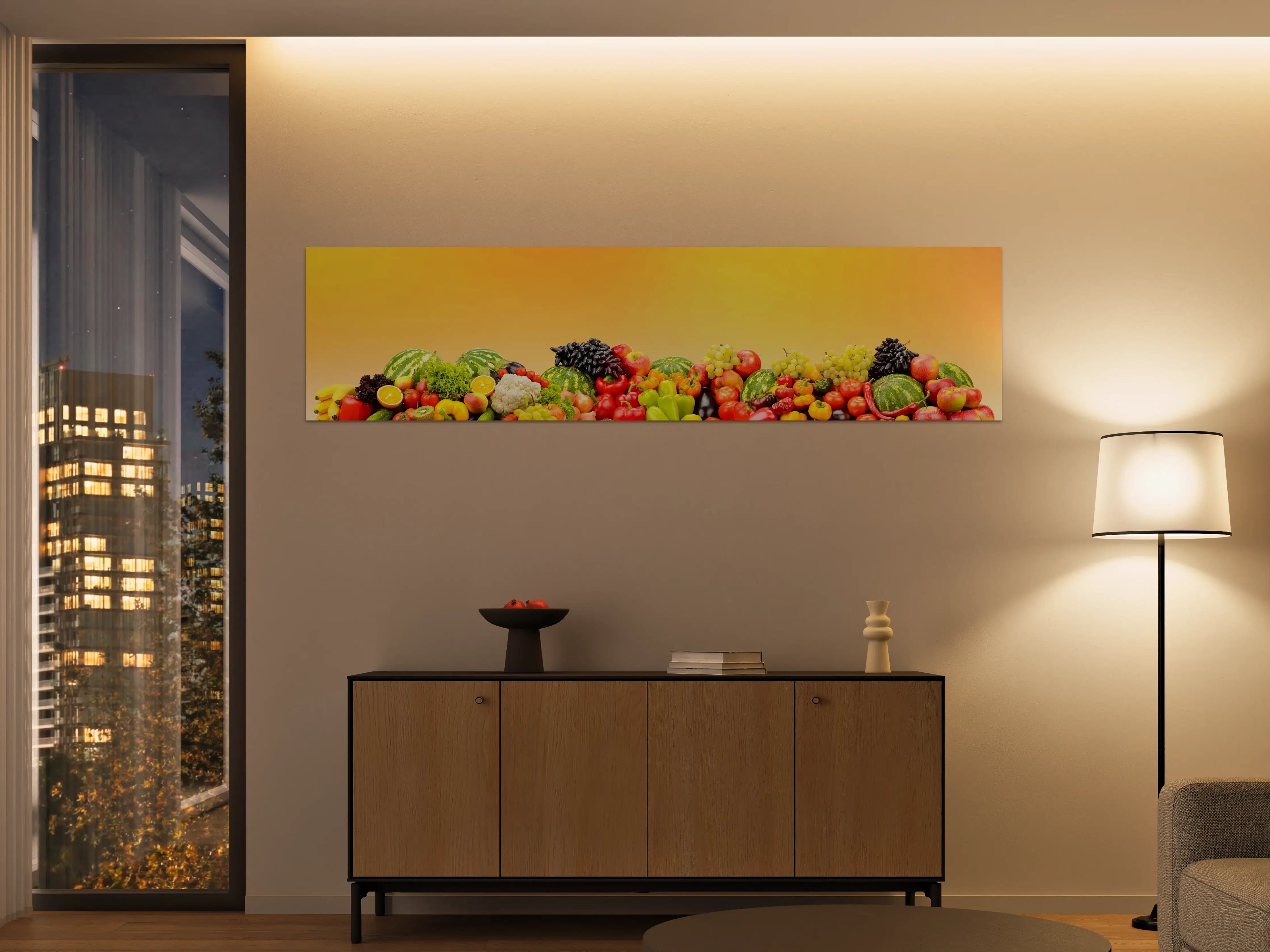 Große Wandbilder - Buntes Obst & Gemüse-Stillleben