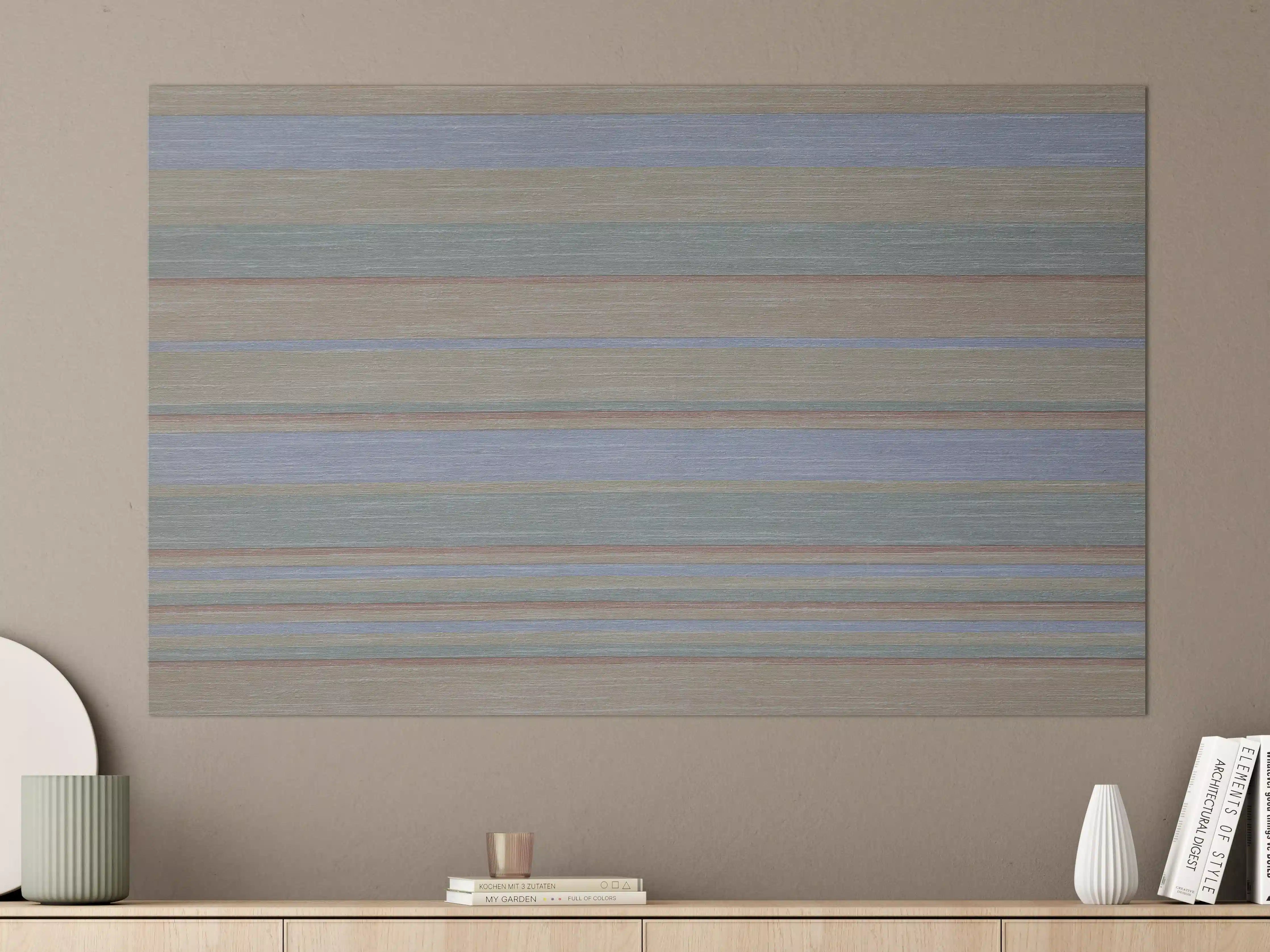 Große Wandbilder - Buntes Streifenmuster auf Grunge-Papier