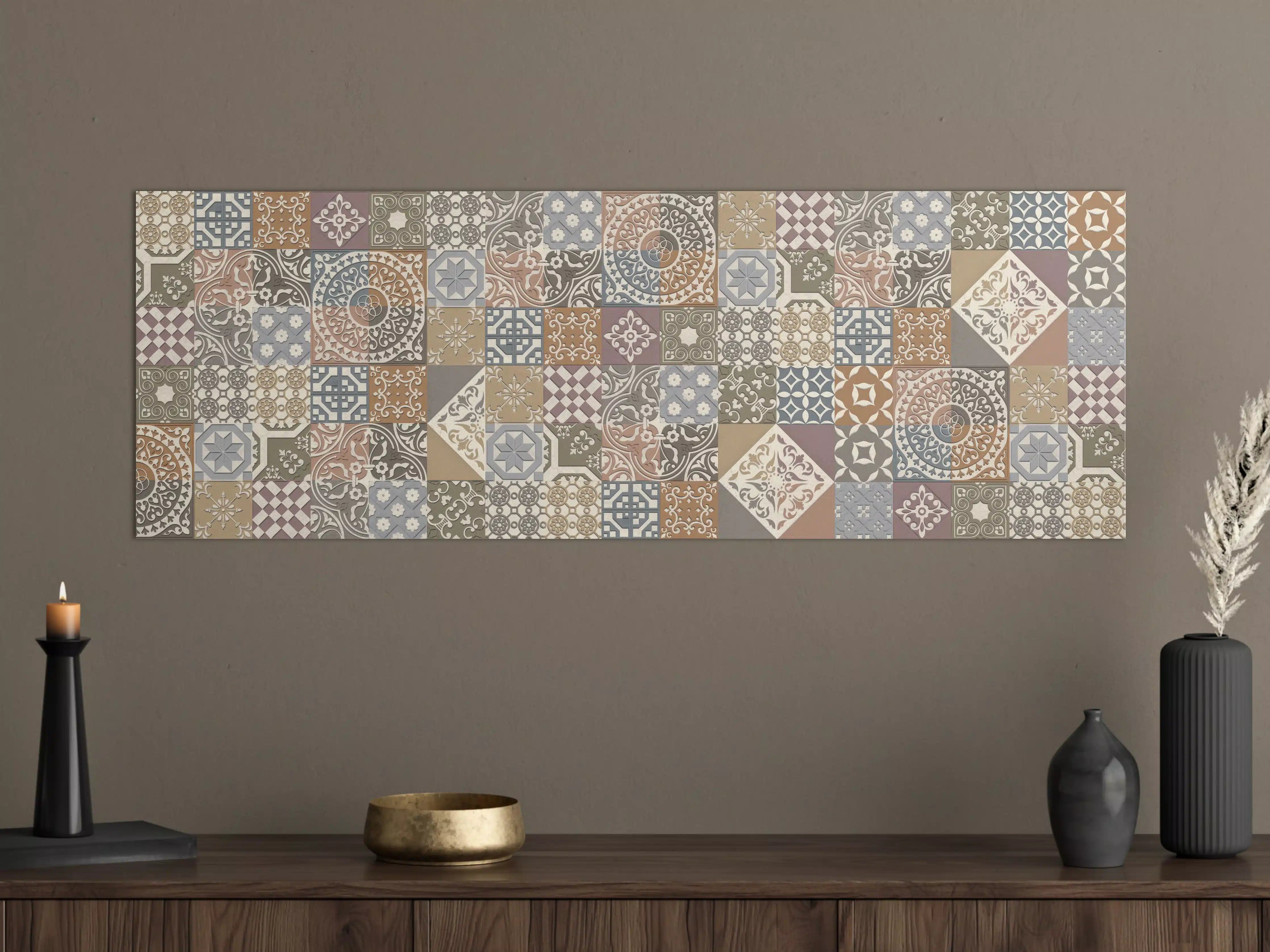 Große Wandbilder - Buntes portugiesisches Mosaik