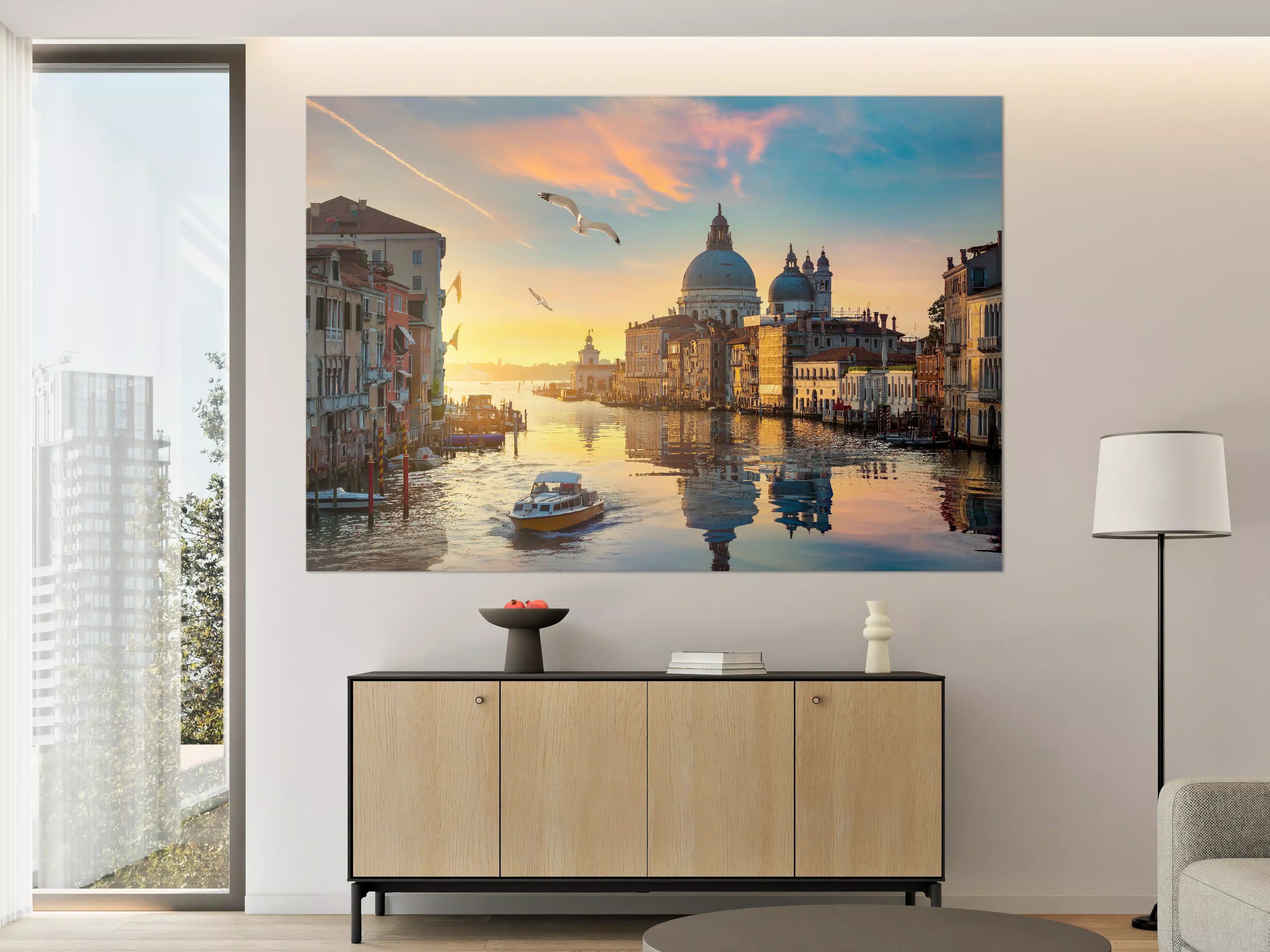 Große Wandbilder - Canal Grande bei Abendlicht
