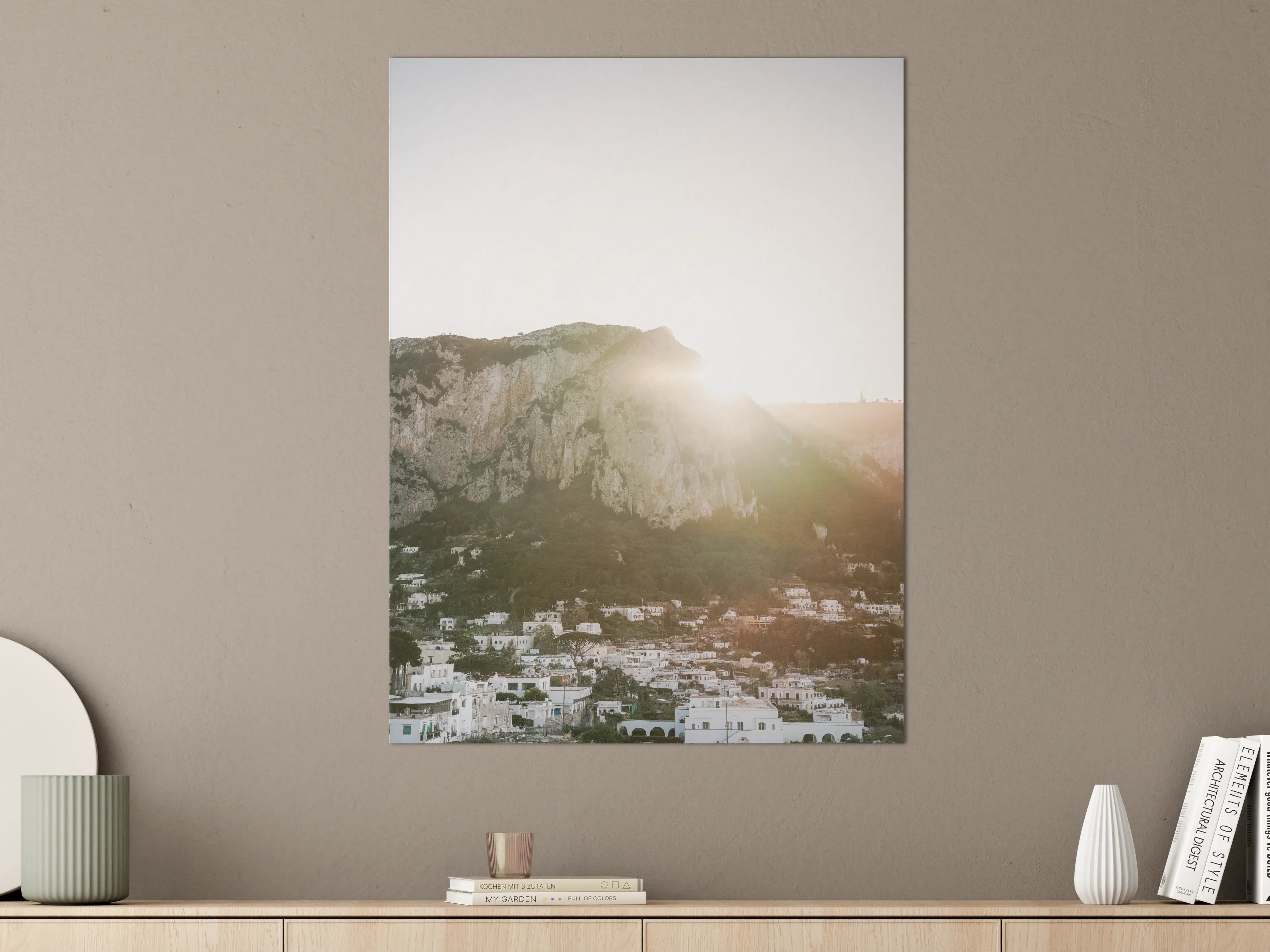 Große Wandbilder - Capri Morgendämmerung Weiß