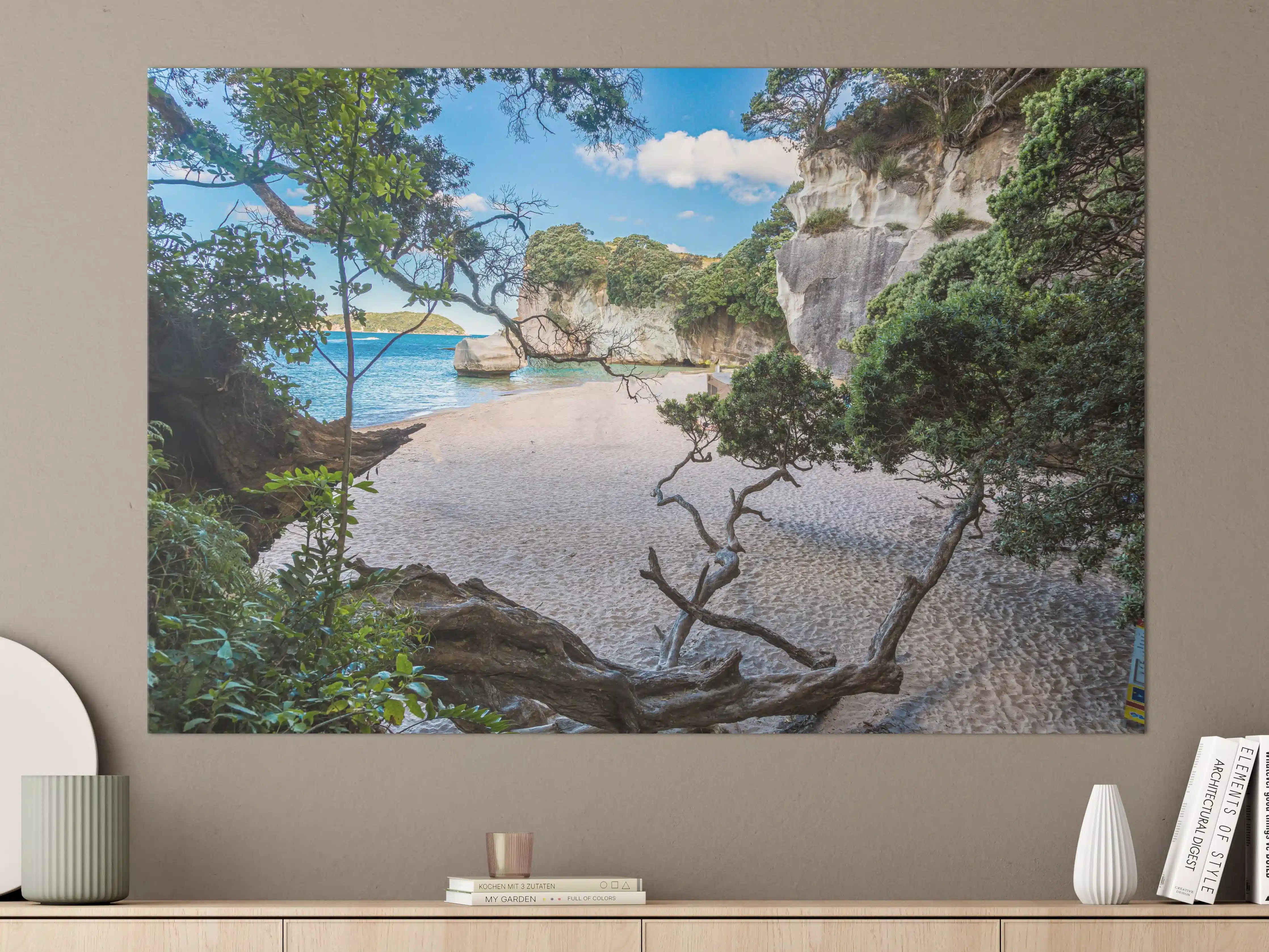 Große Wandbilder - Cathedral Cove Paradiesstrand