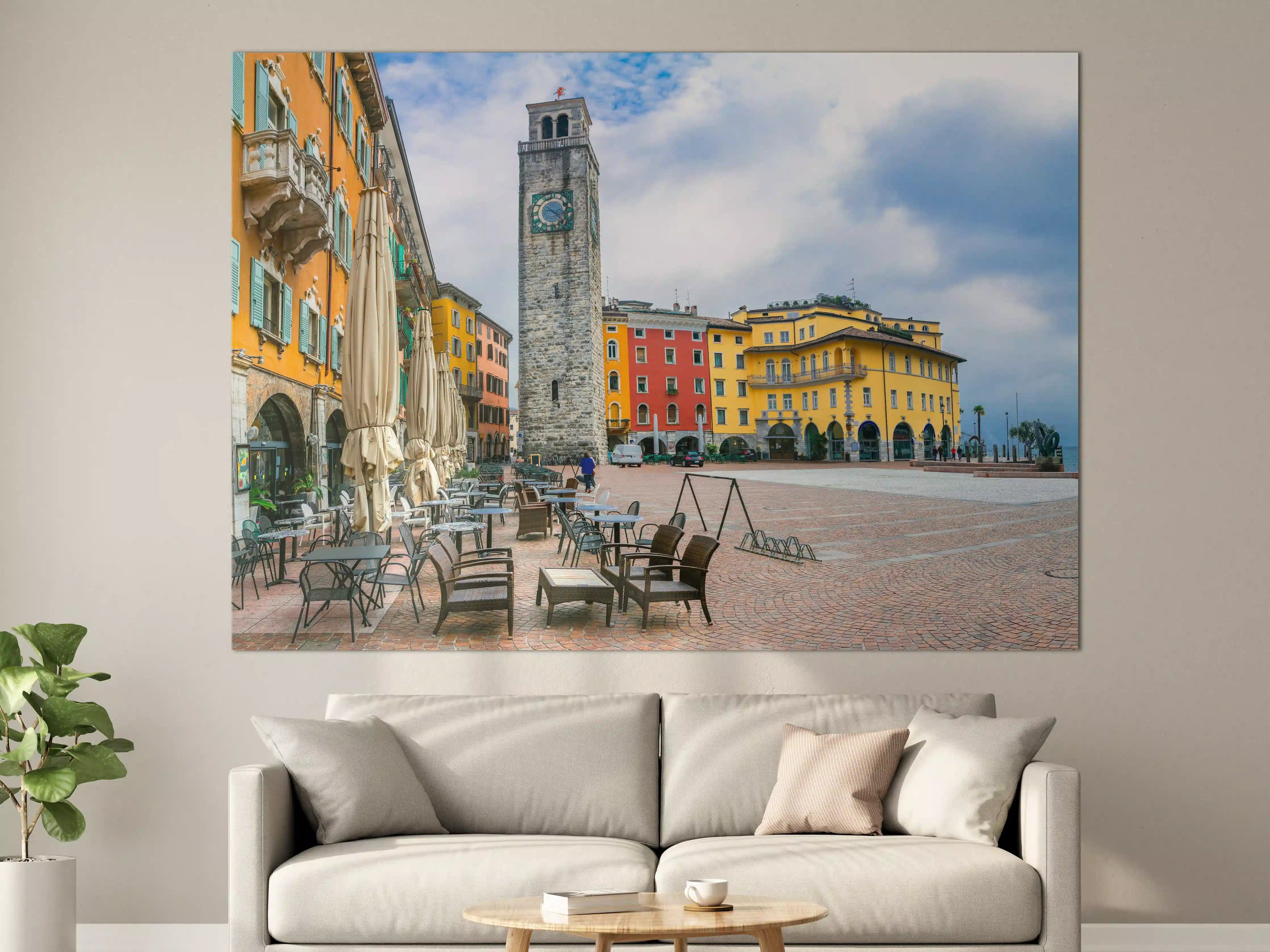 Große Wandbilder - Charmante Stadt am Gardasee - Riva del Garda