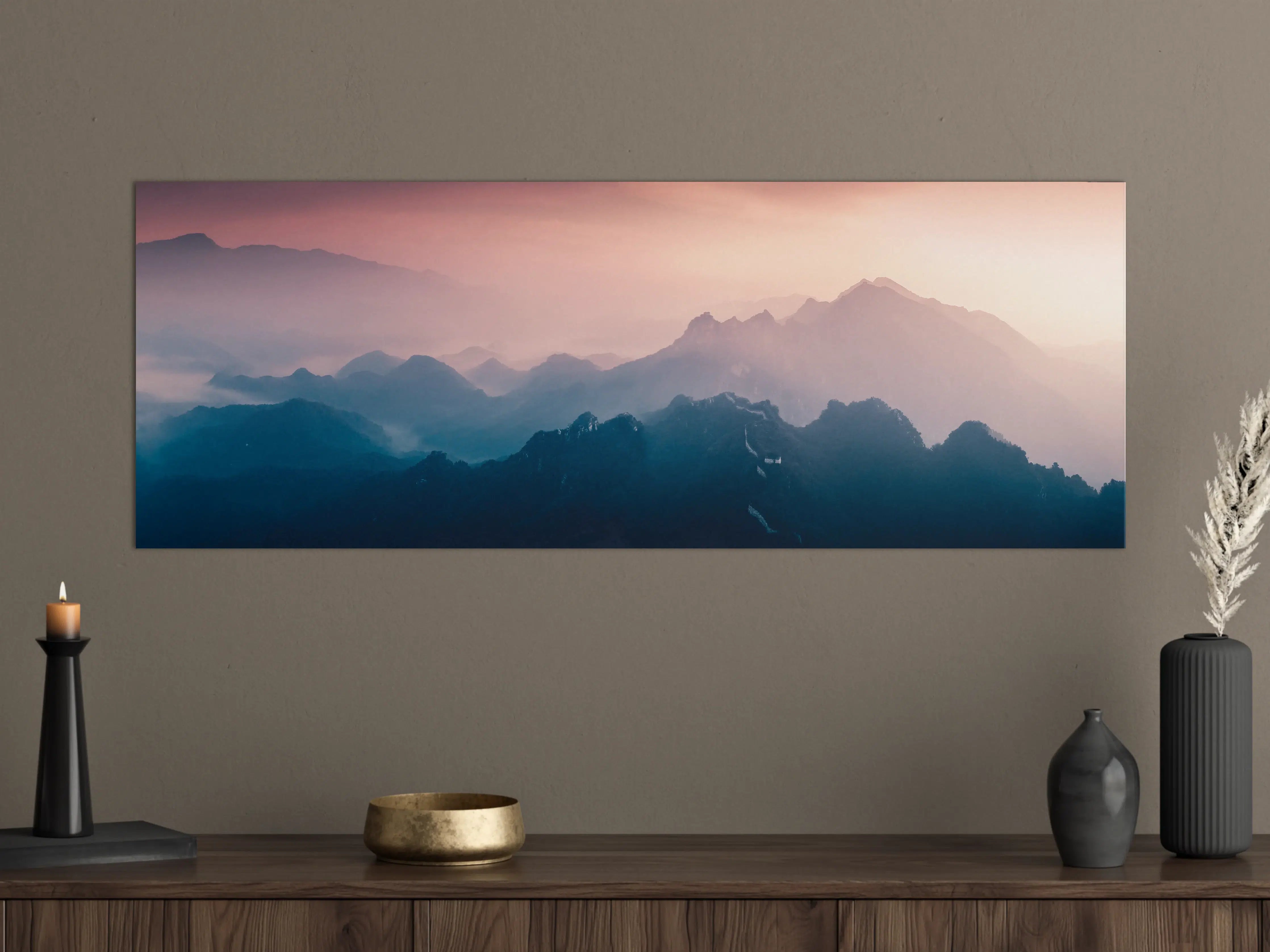 Große Wandbilder - Chinesiche Mauer bei Sonnenuntergang