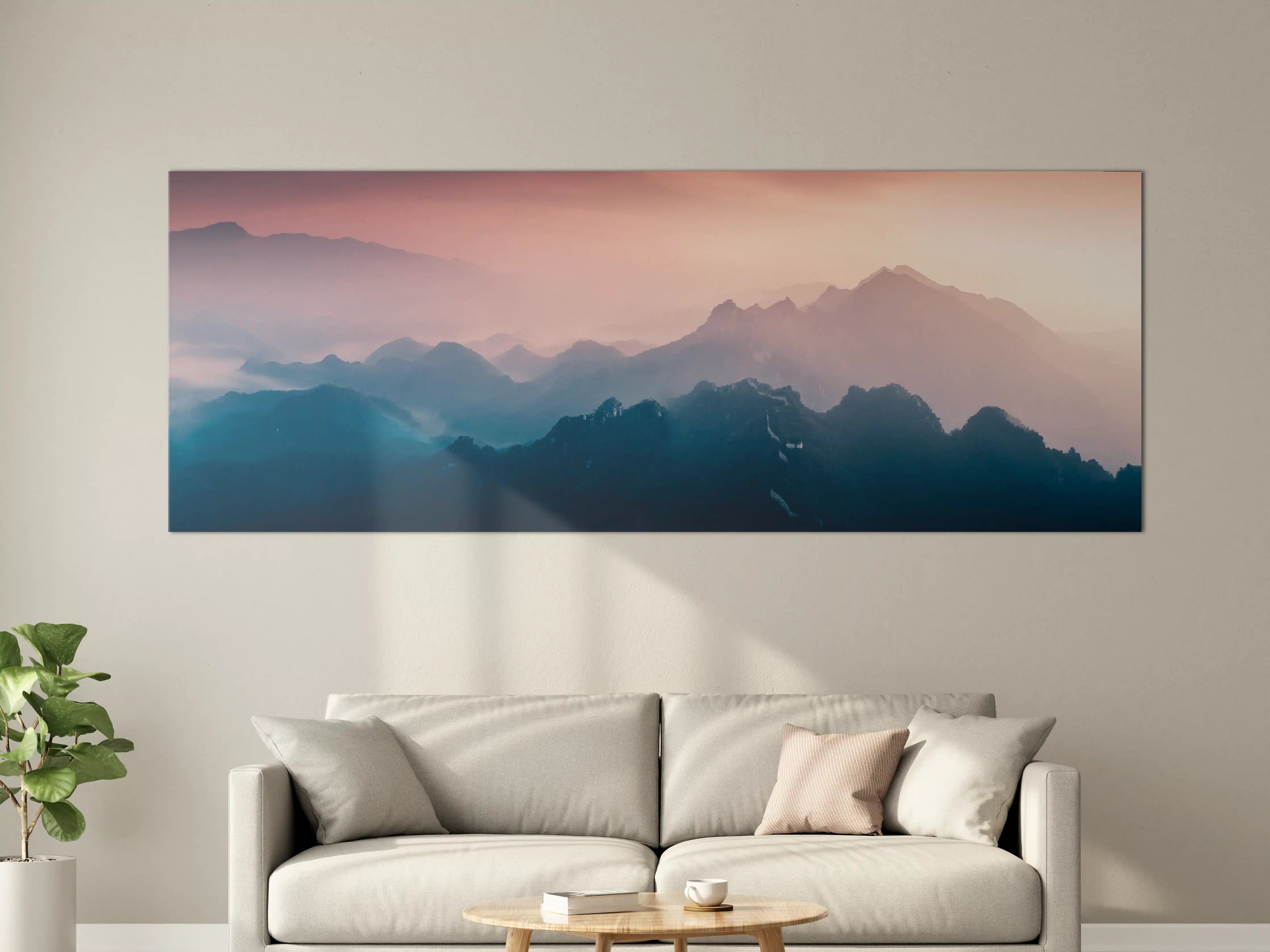 Große Wandbilder - Chinesiche Mauer bei Sonnenuntergang