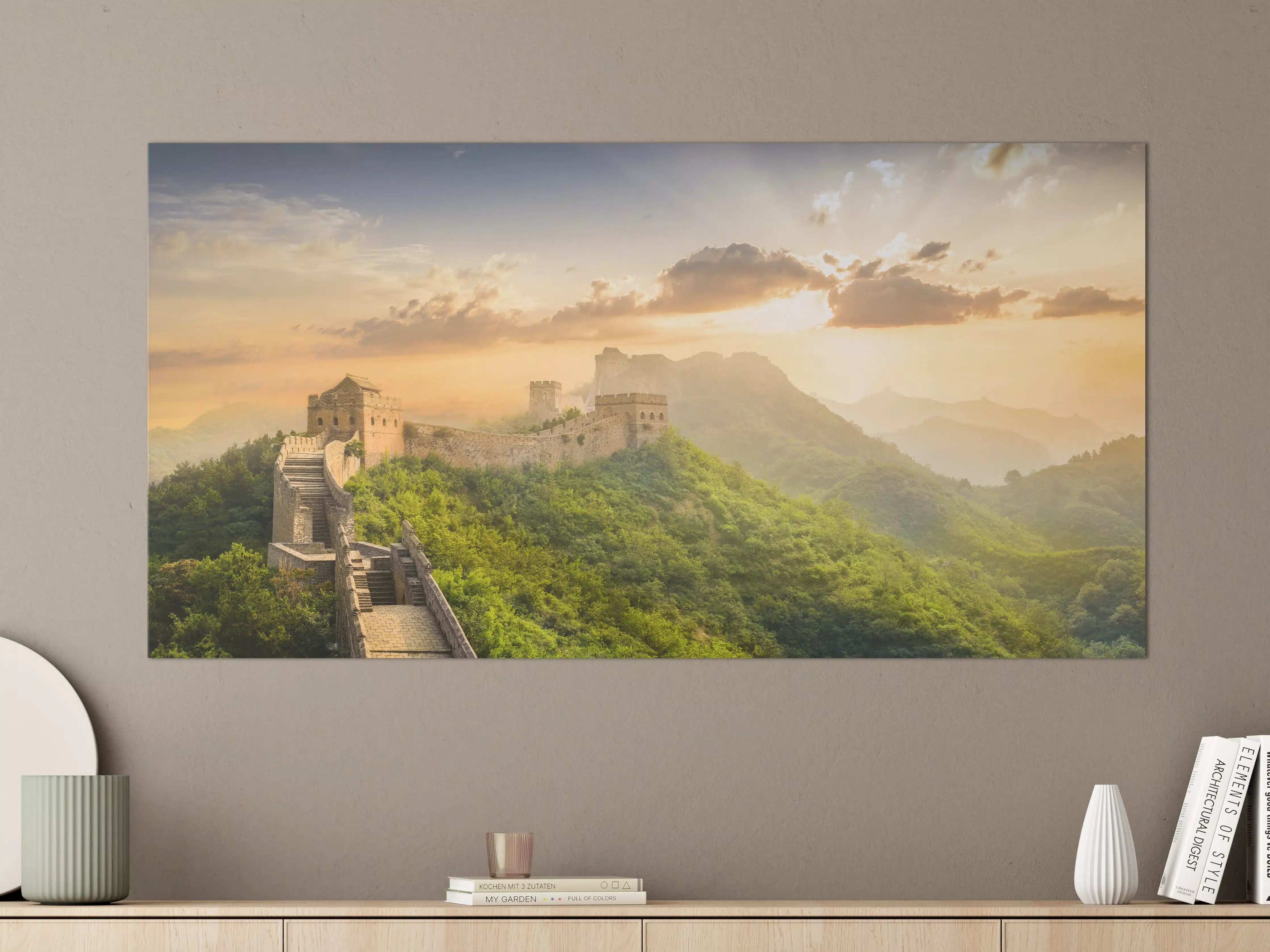 Große Wandbilder - Chinesische Mauer bei Sonnenaufgang