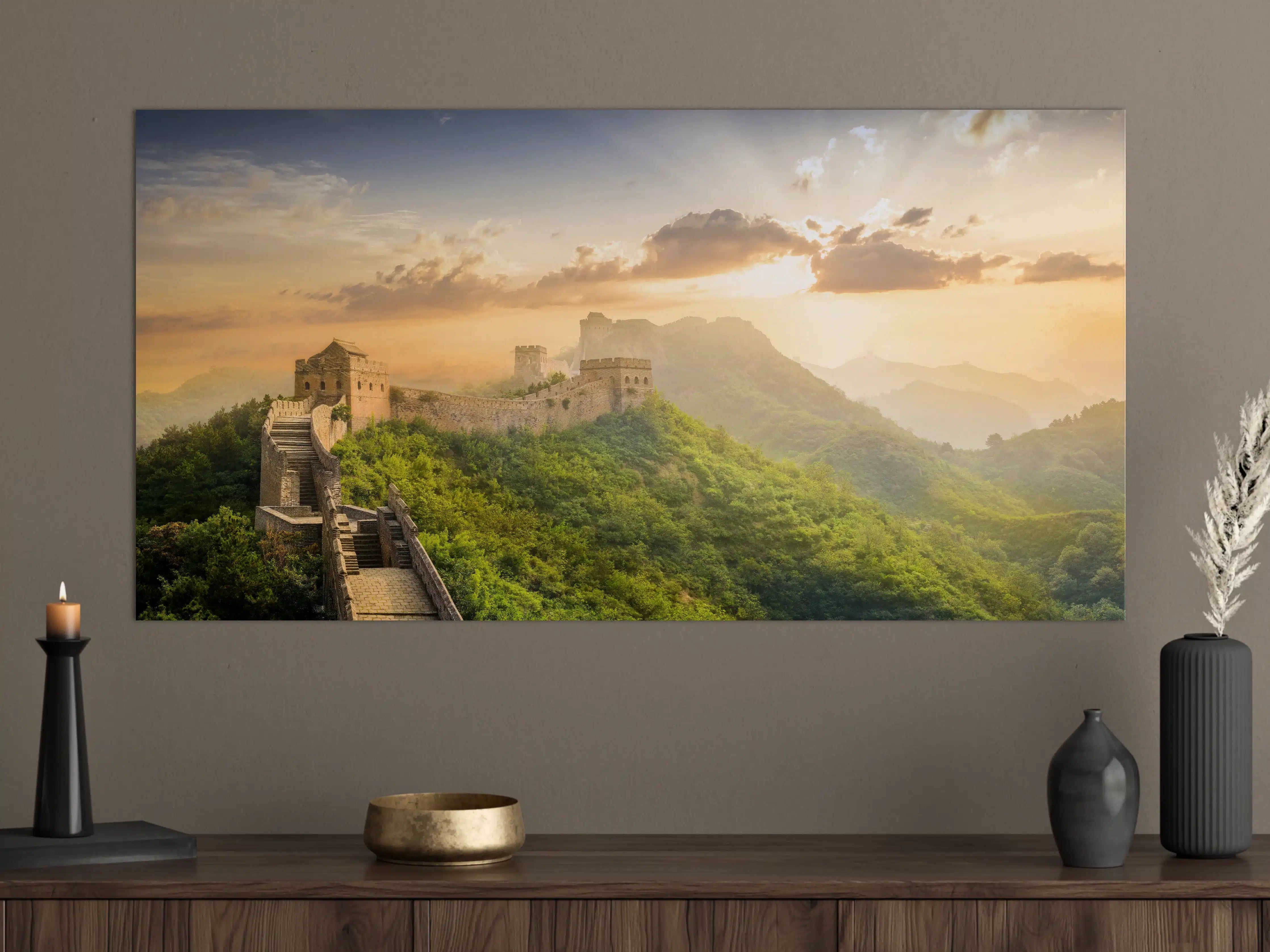 Große Wandbilder - Chinesische Mauer bei Sonnenaufgang