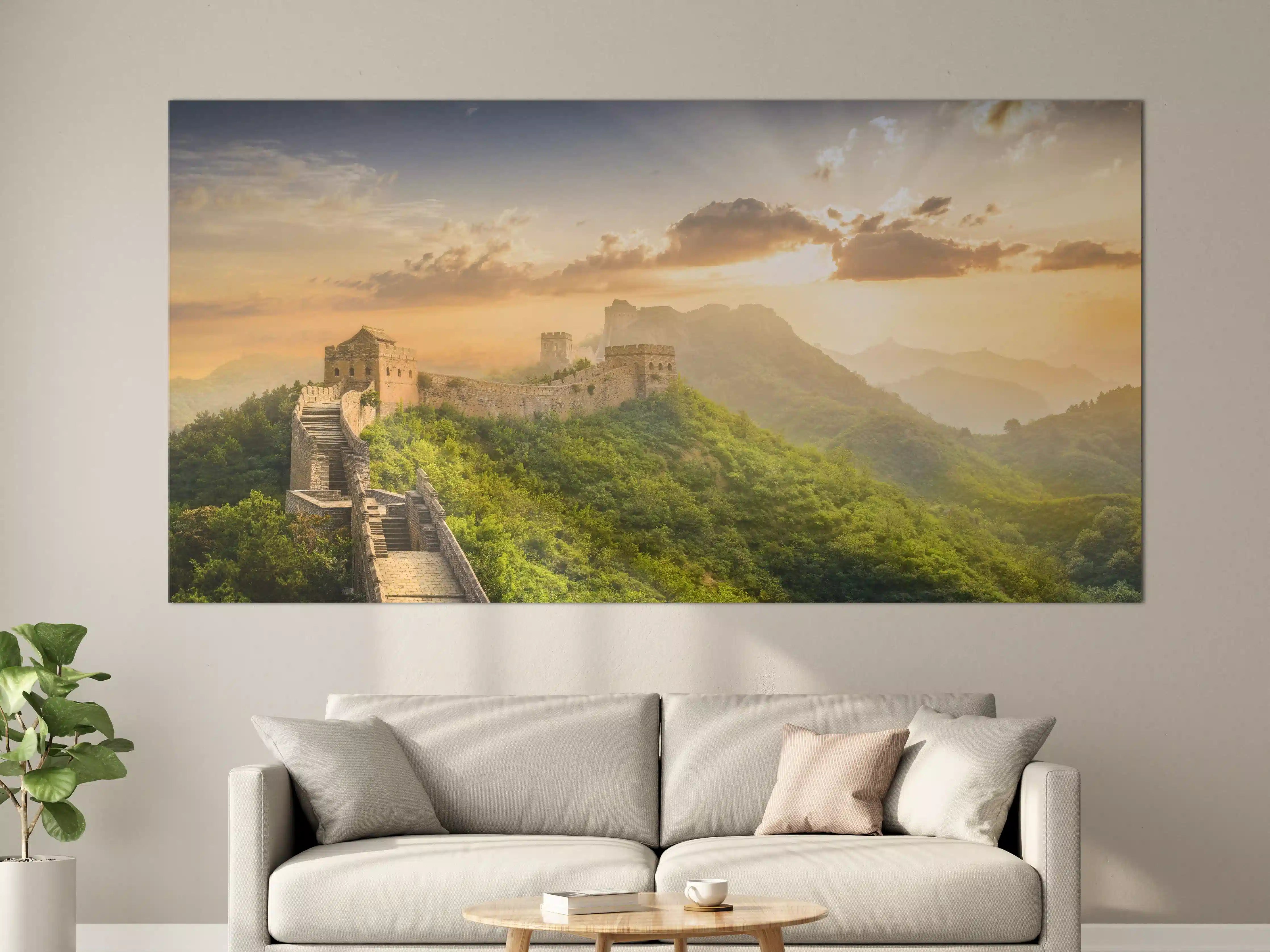 Große Wandbilder - Chinesische Mauer bei Sonnenaufgang