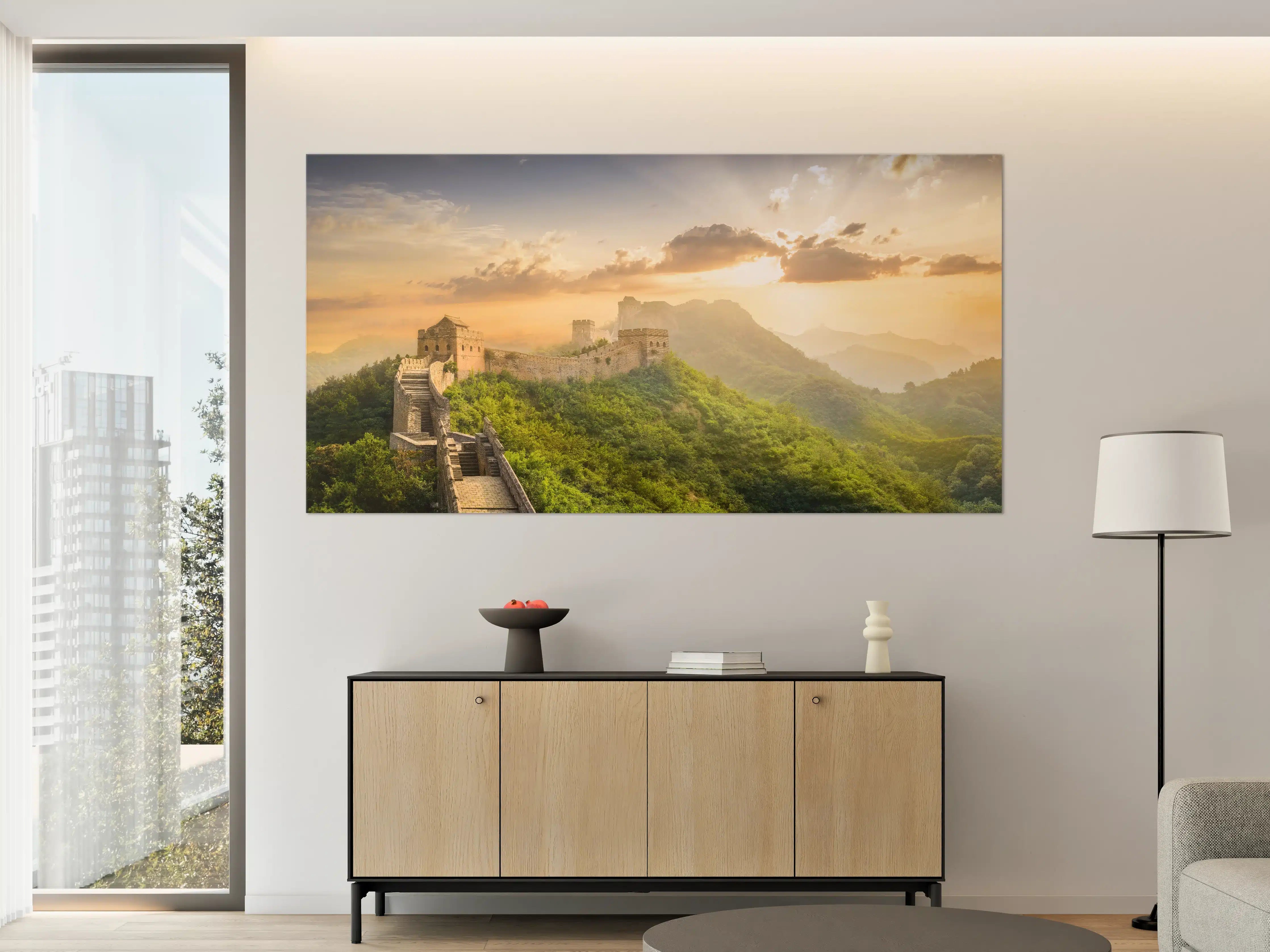 Große Wandbilder - Chinesische Mauer bei Sonnenaufgang