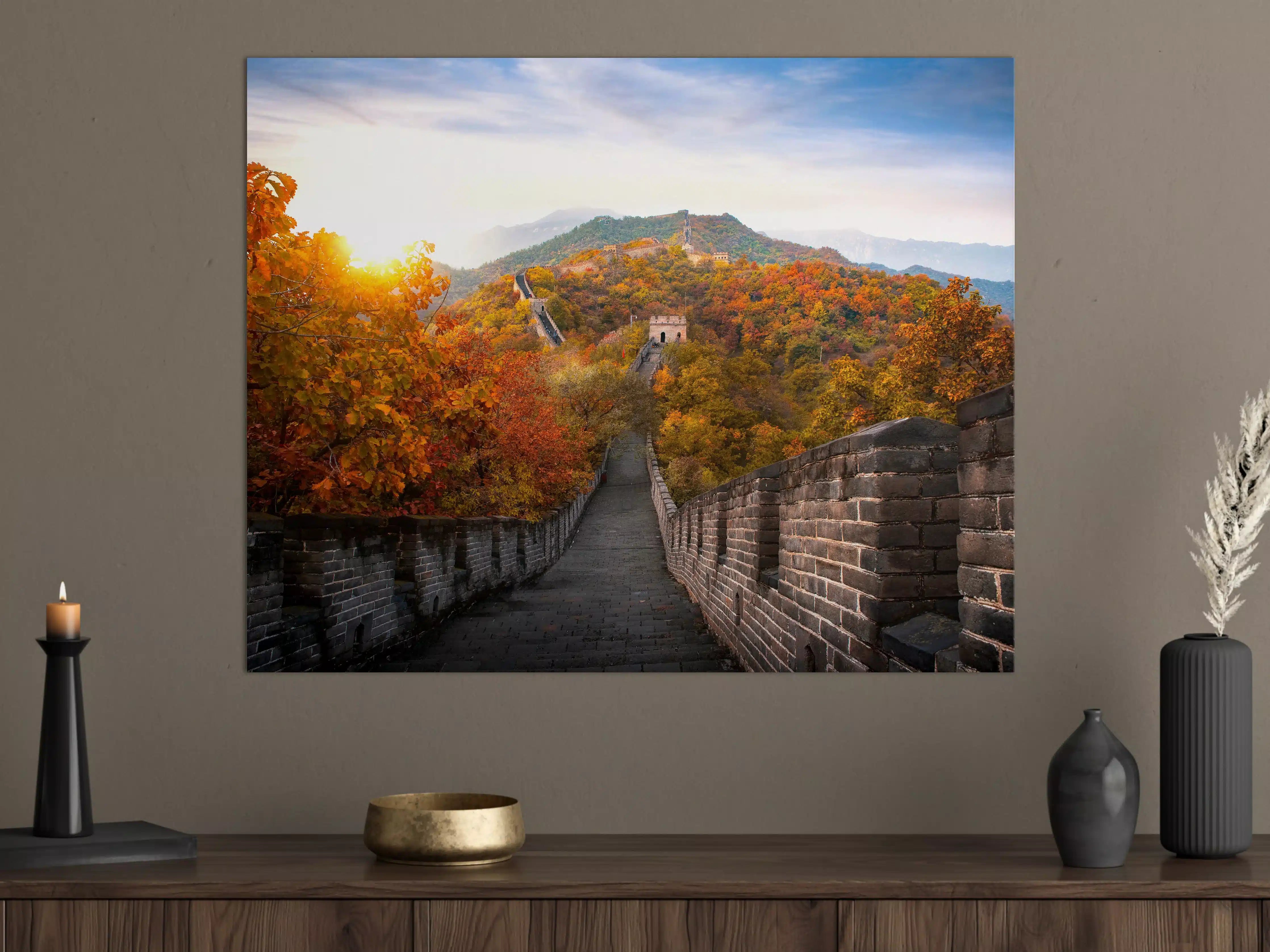 Große Wandbilder - Chinesische Mauer im Herbst