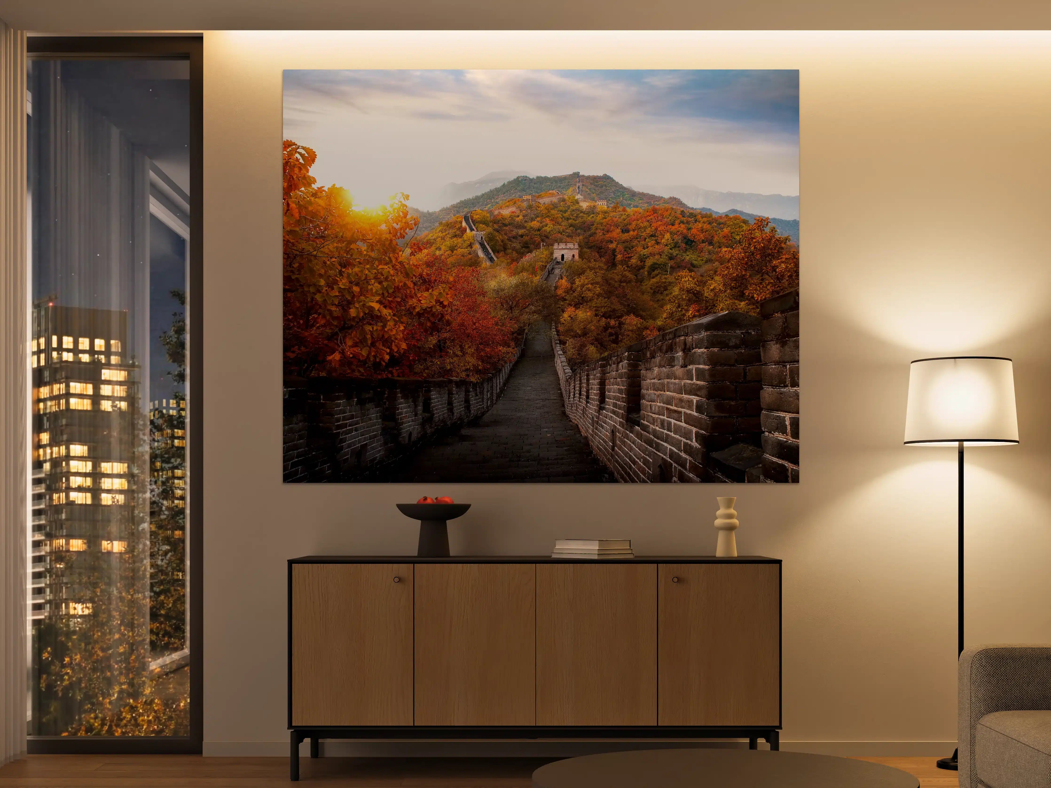 Große Wandbilder - Chinesische Mauer im Herbst