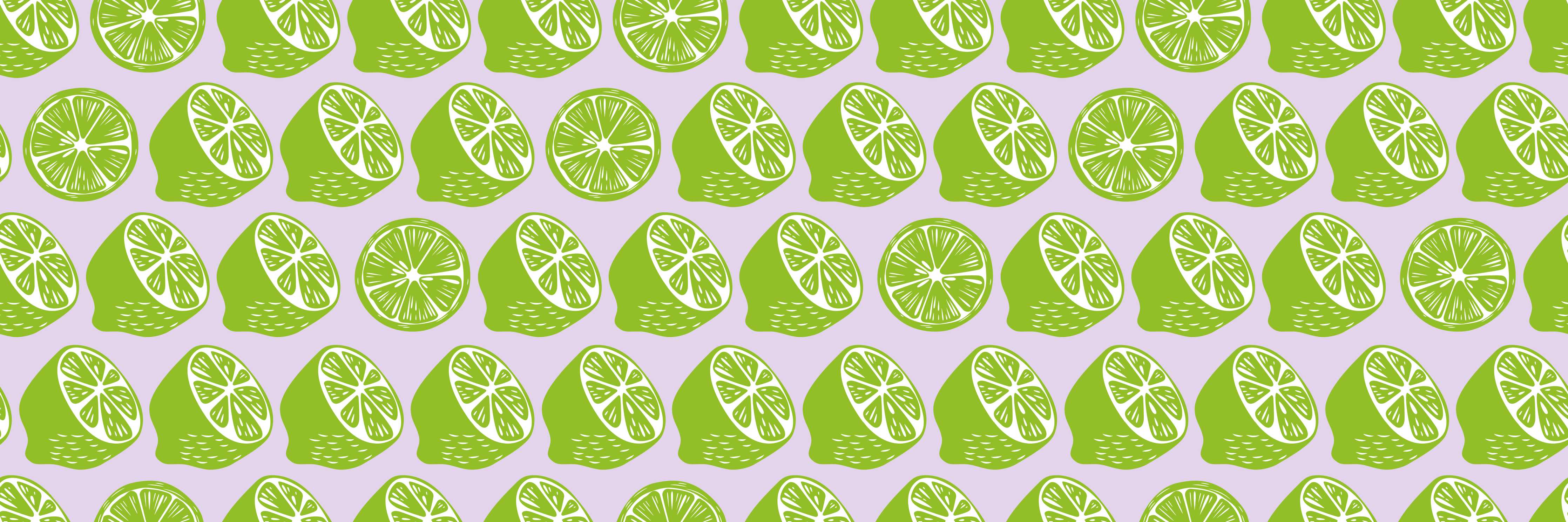 Große Wandbilder-Citrus-Limetten-Muster Grün