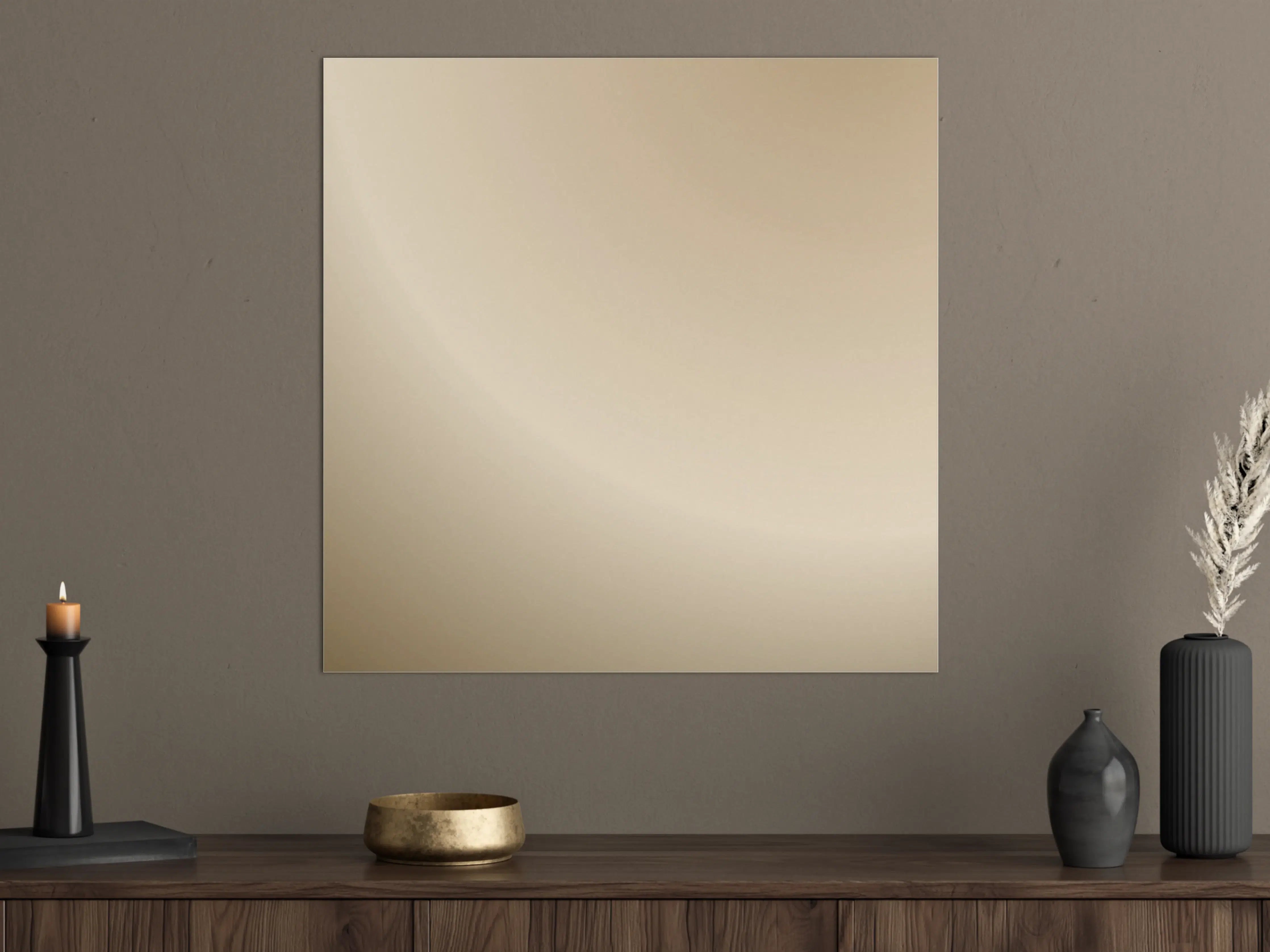 Große Wandbilder - Cremefarbener Gradient Hintergrund